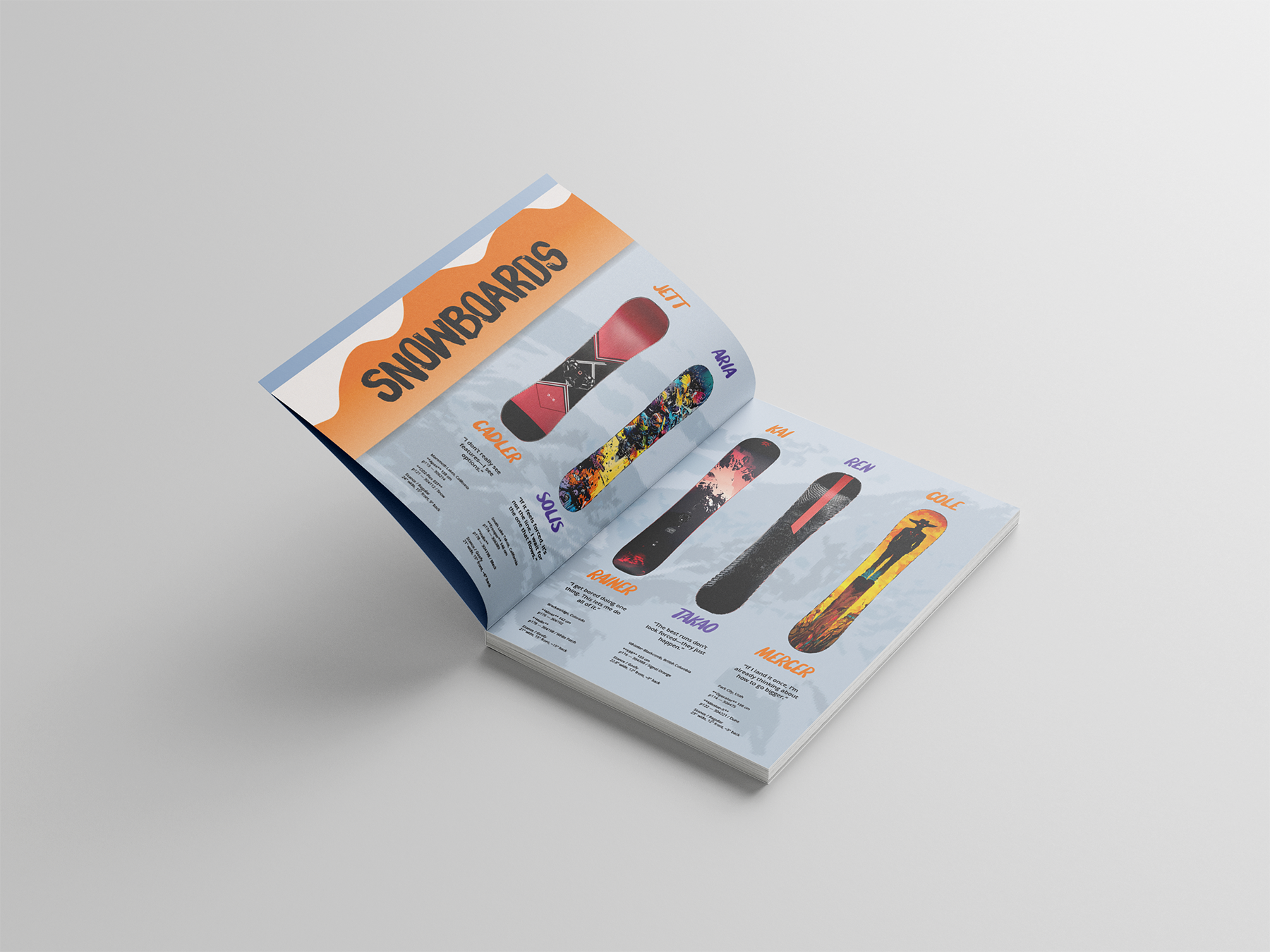 Snowboarding Catalog