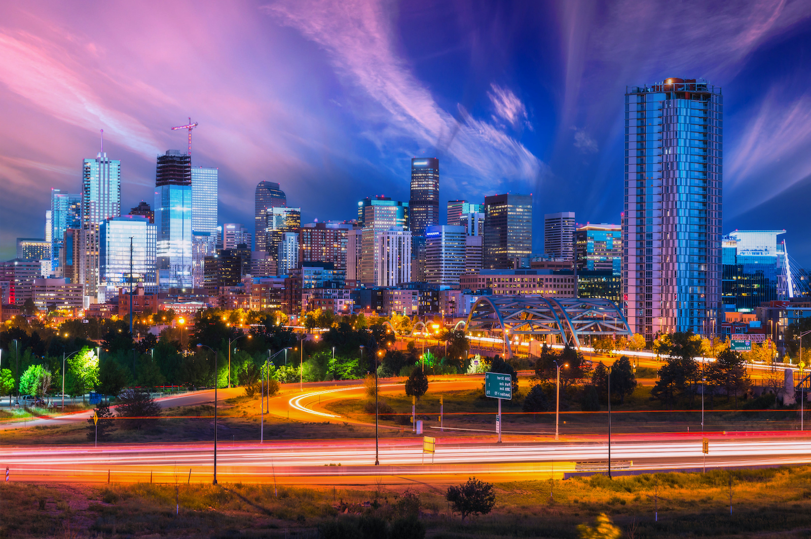 Denver, Colorado sunset