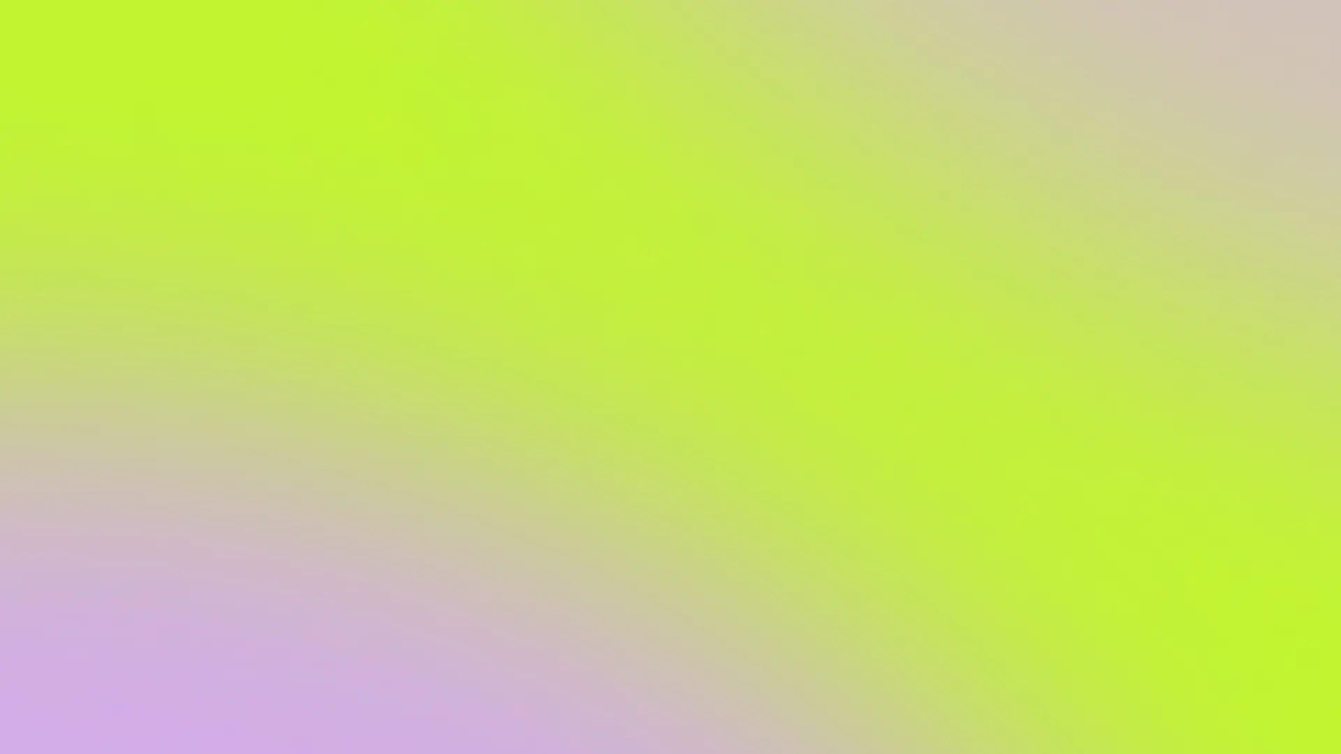 Smooth gradient background transitioning from lime green at the top to pastel purple at the bottom left corner.