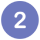 Blue circle with white number 2 centered inside.