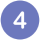 Circle with the number 4 inside, on a blue/purple background.