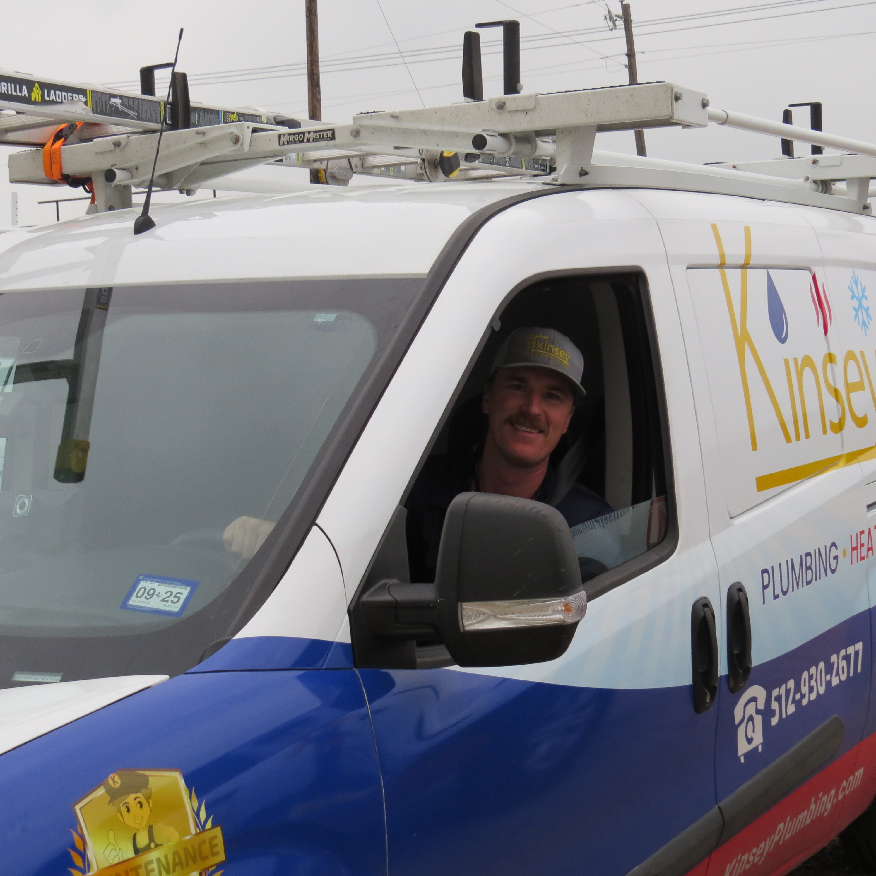 Kinsey Plumbing & Air water heater replacement technician serving Georgetown, TX