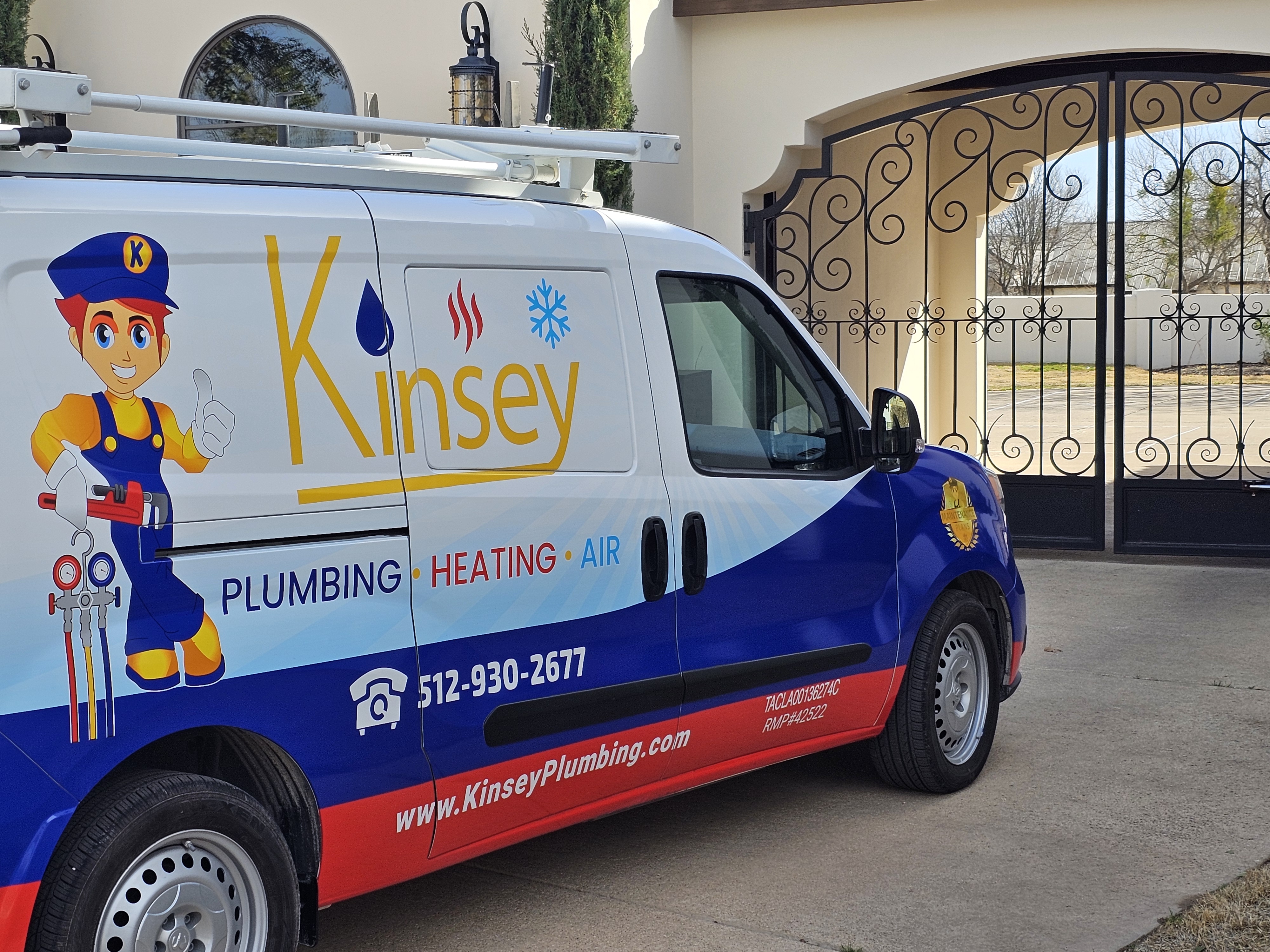 Kinsey Plumbing & Air hydrostatic testing technician serving Georgetown, TX