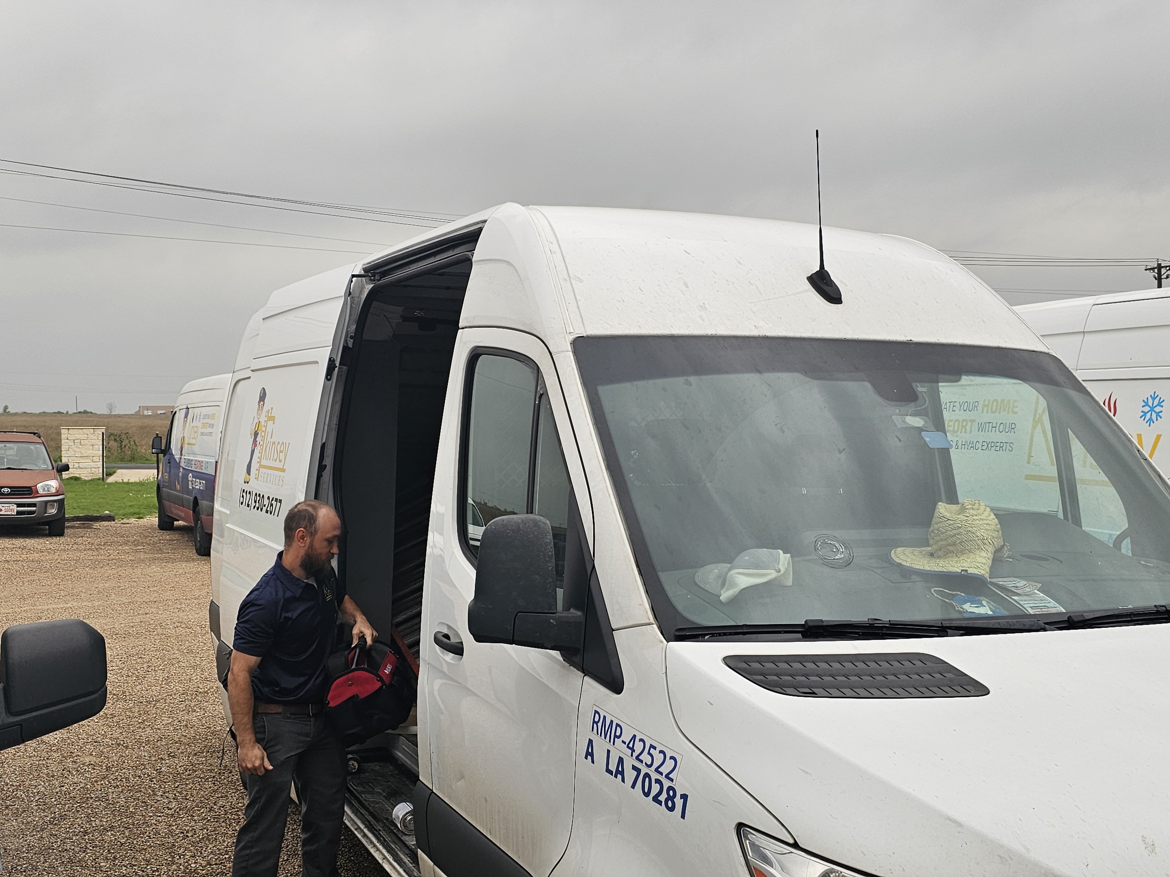 Mini-split install specialist from Kinsey Plumbing in Cedar Park, TX