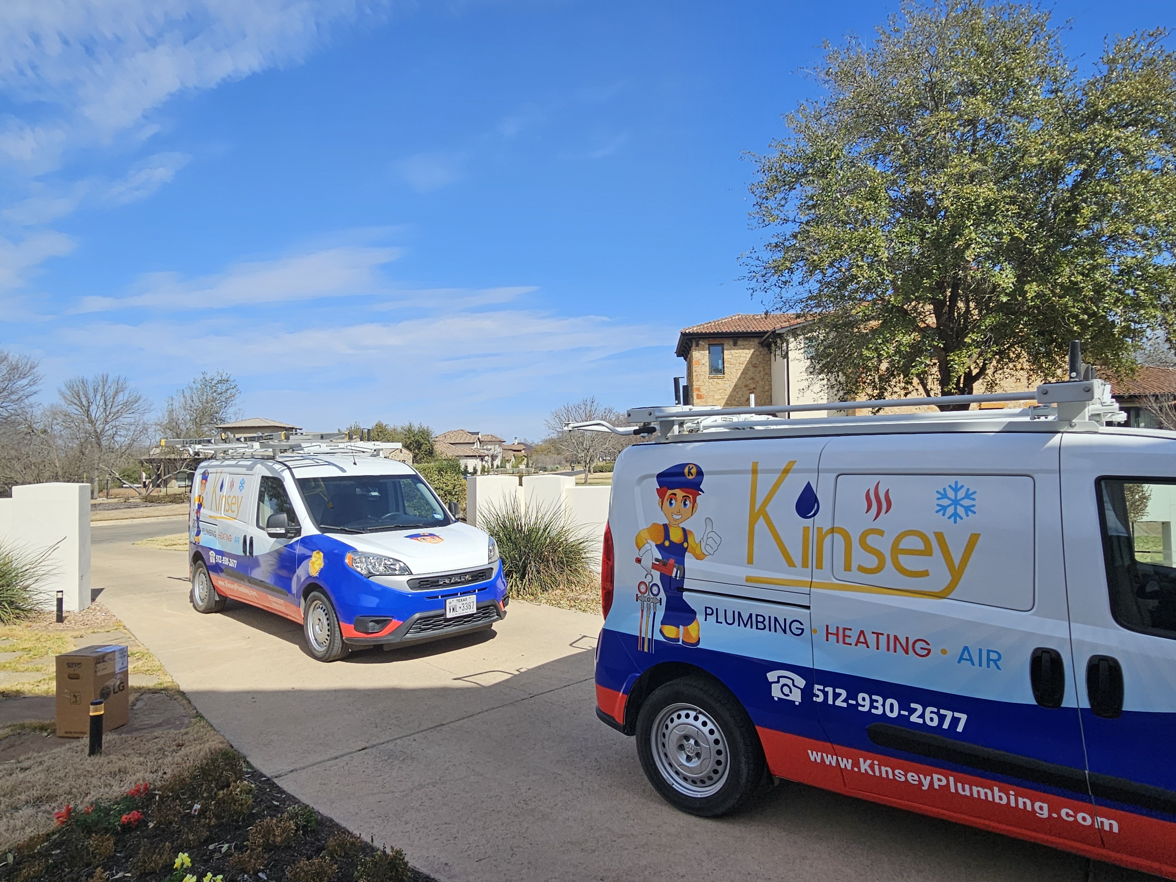 Kinsey Plumbing & Air smart thermostats technician serving Cedar Park, TX