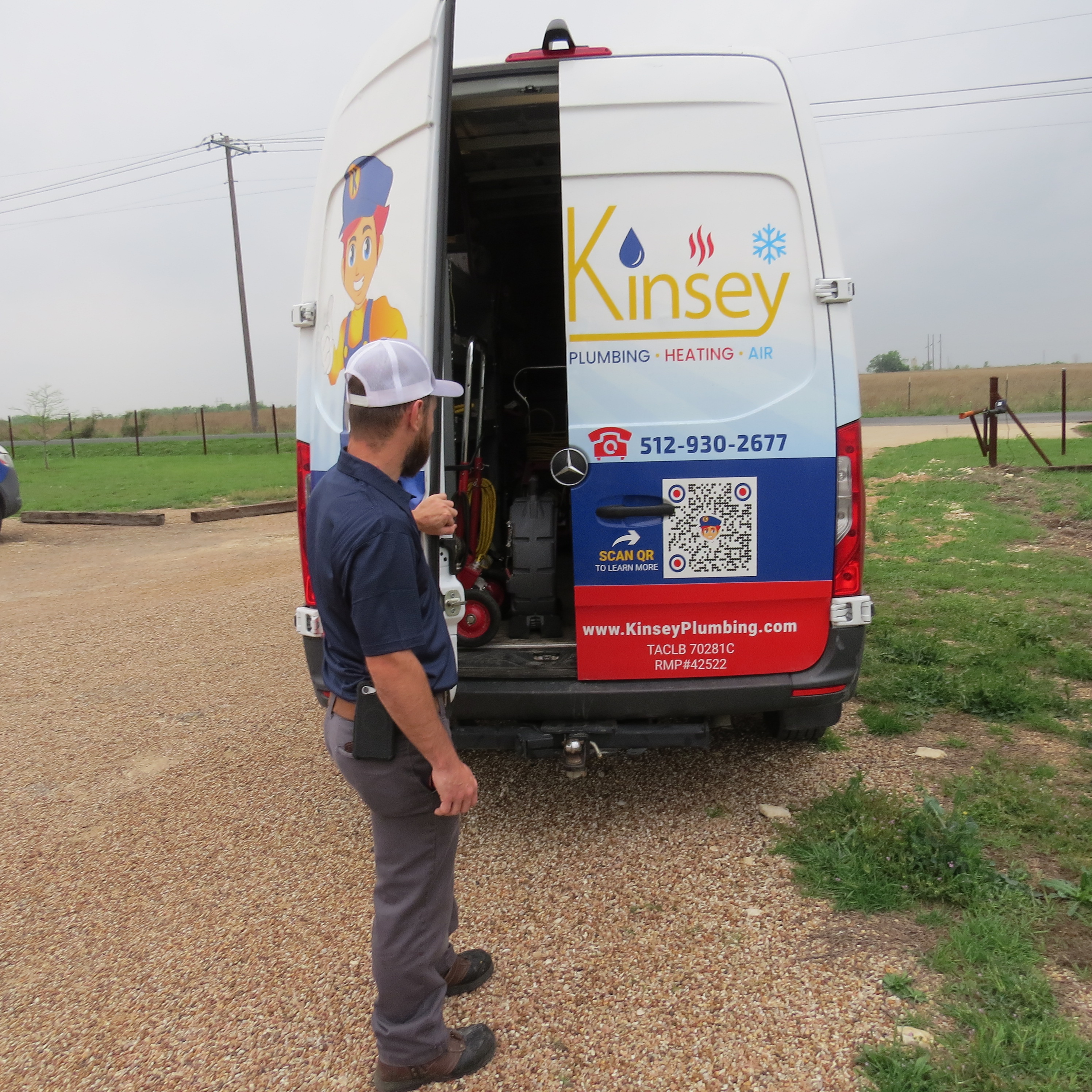 On-site leak detection work in Round Rock, TX by Kinsey