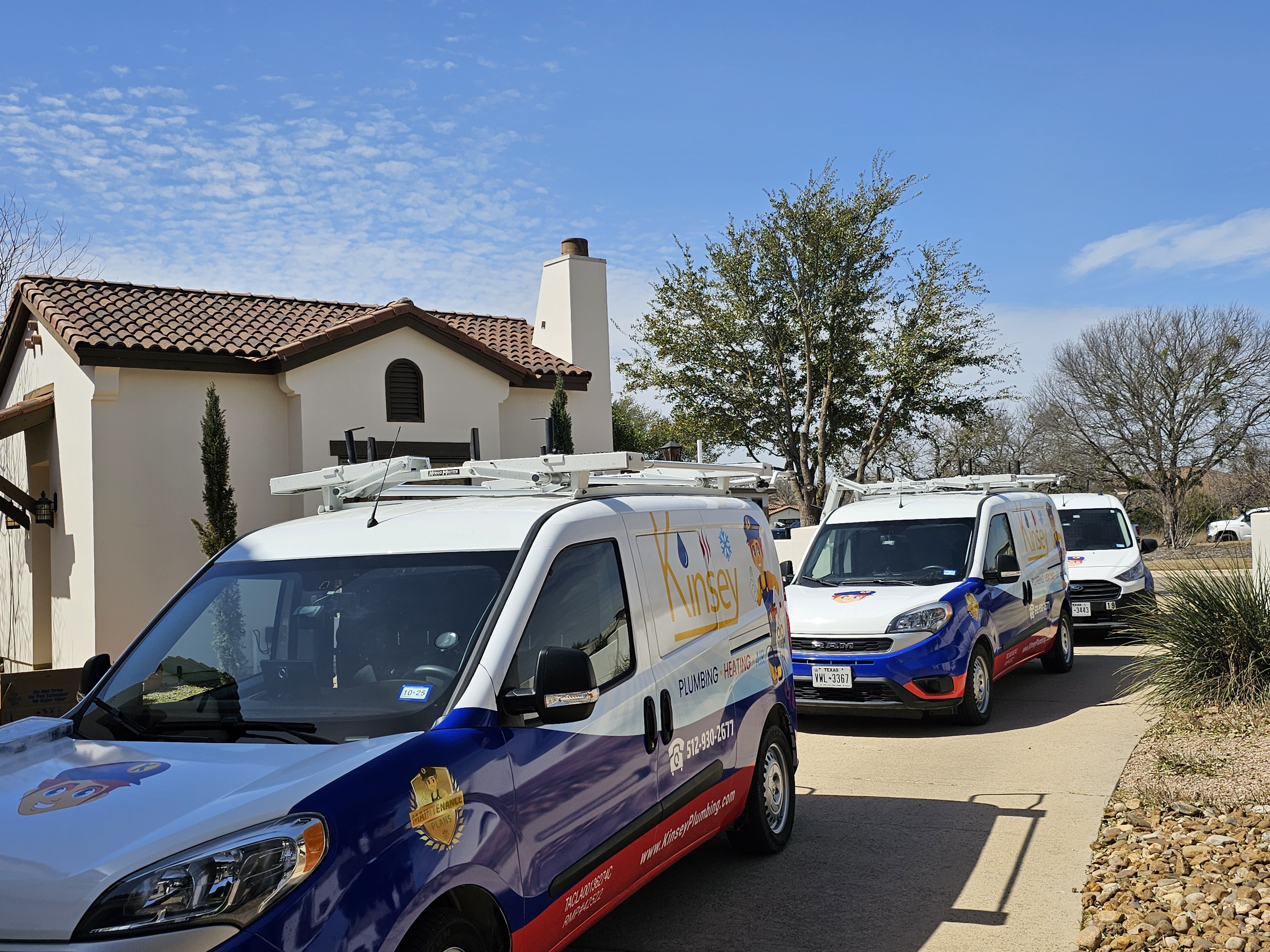 Re-piping in Leander, TX by Kinsey Plumbing, Heating & Air