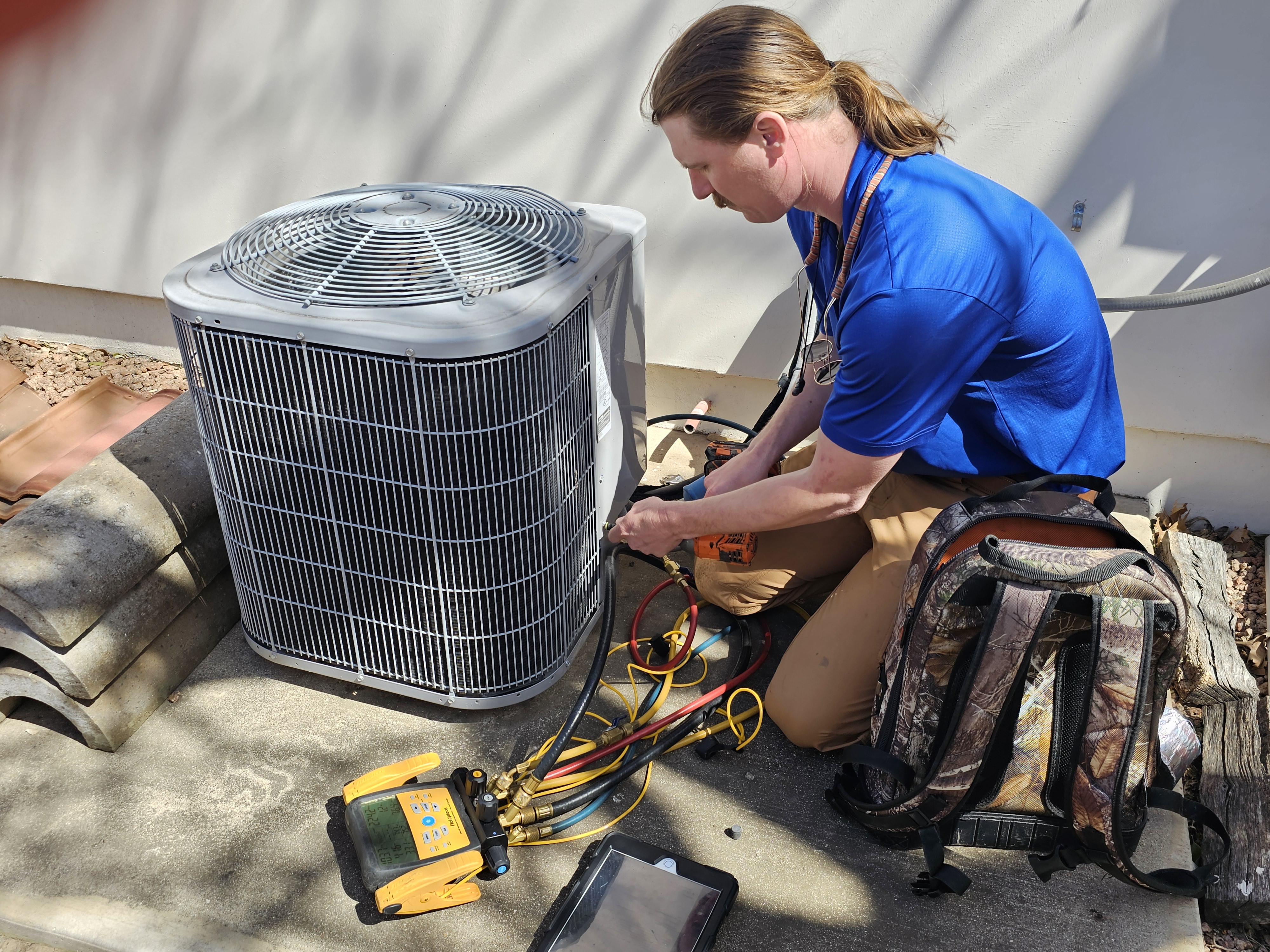 Kinsey Plumbing & Air air conditioning tune-up technician serving Austin, TX