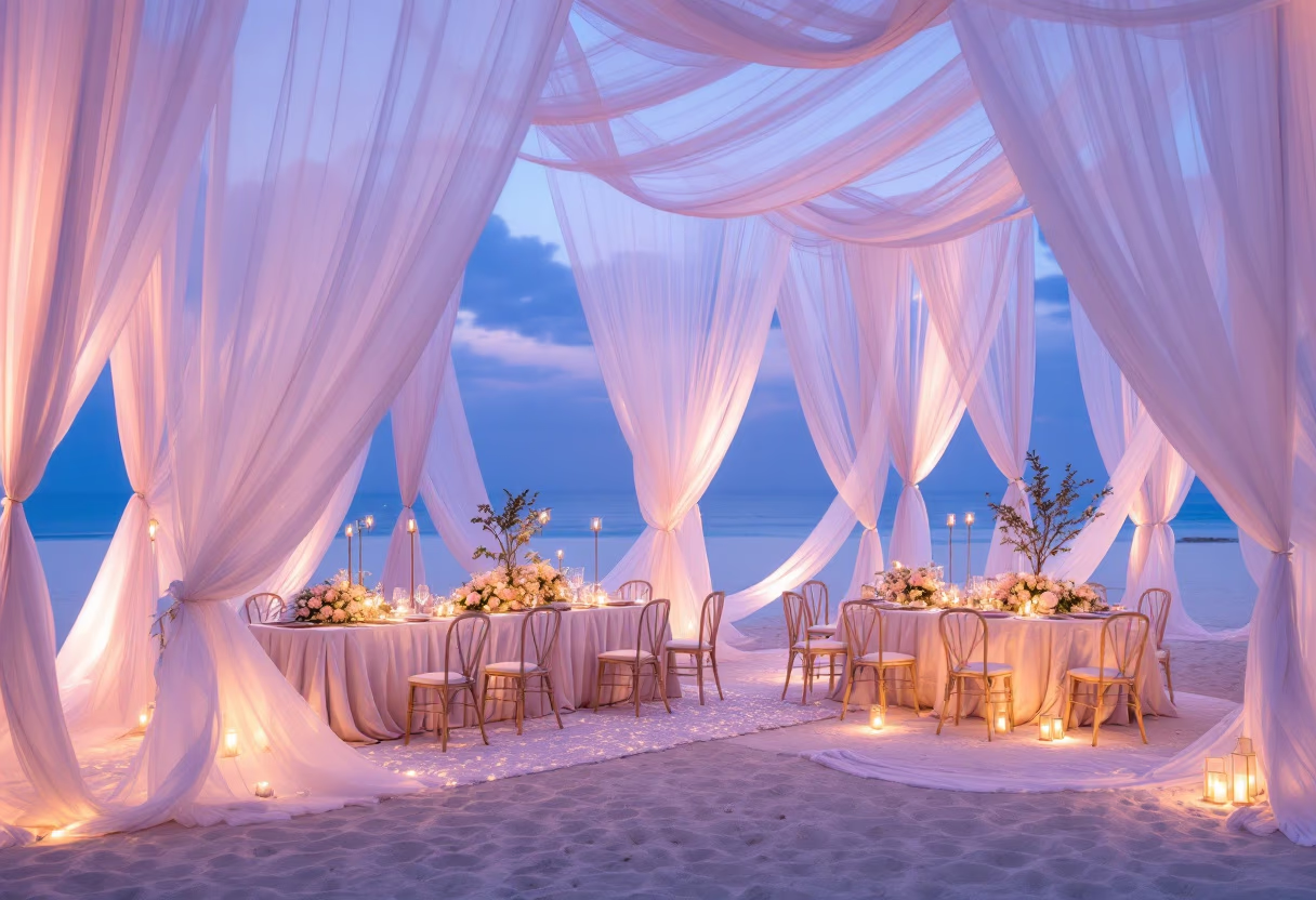 image of wedding reception setup