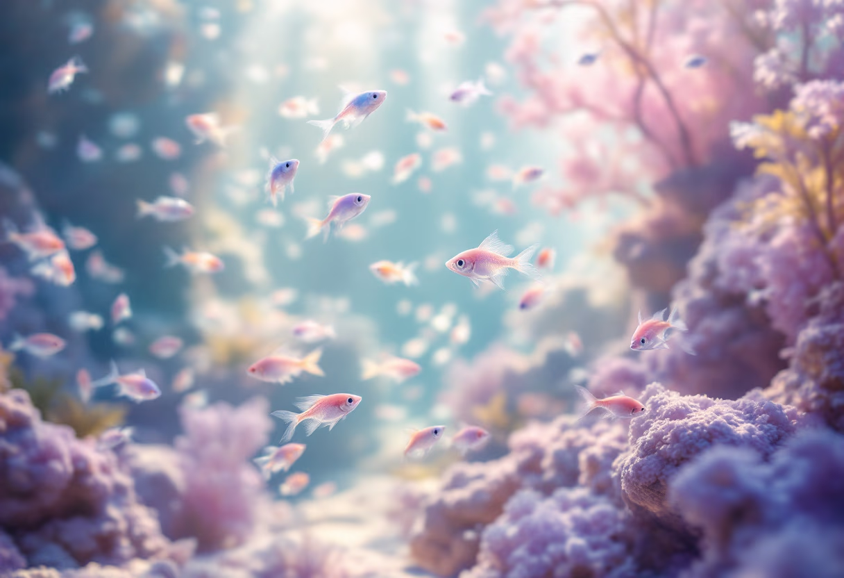 image of aquariums with fish inside (for a pet store)