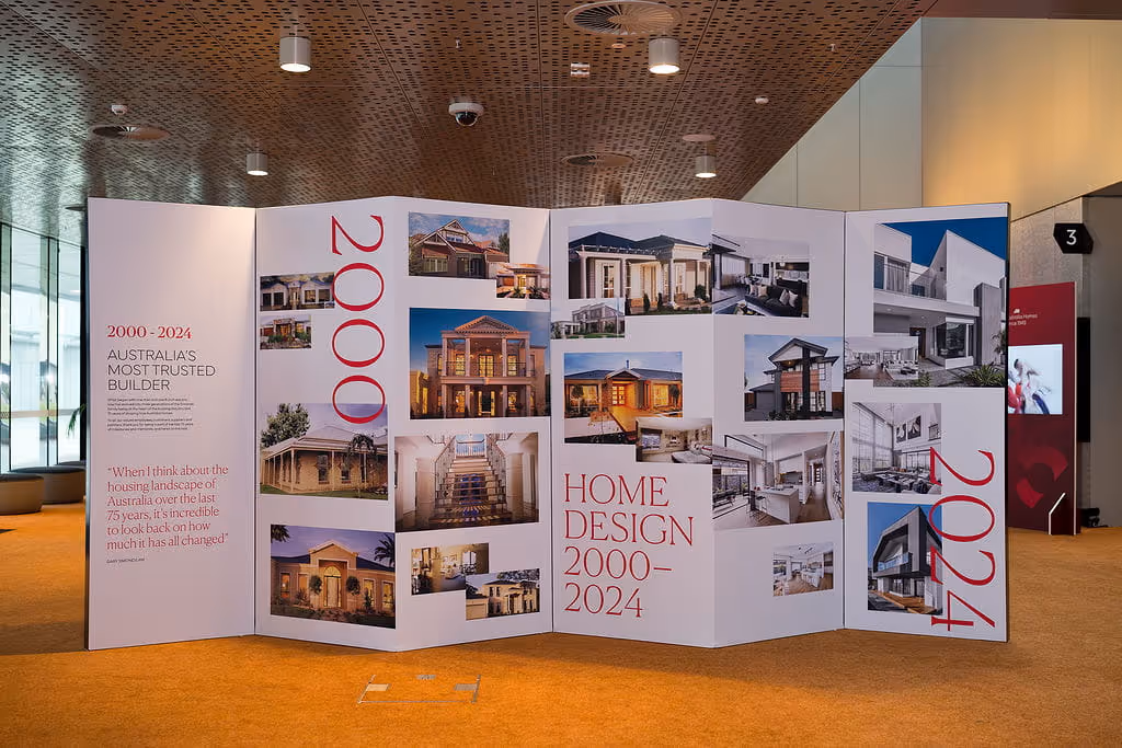 Large format concertina signage for event wayfinding