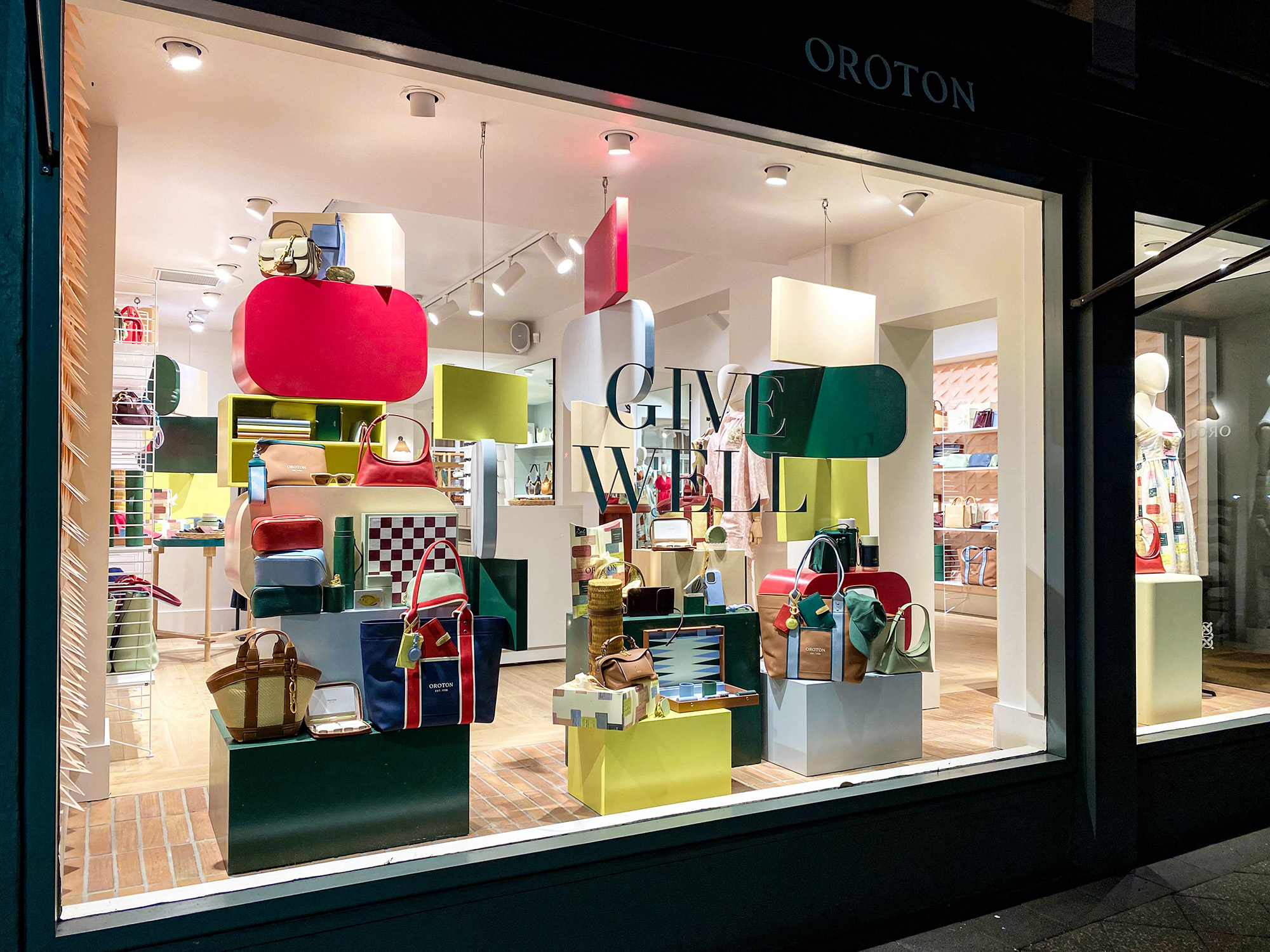 Oroton window display