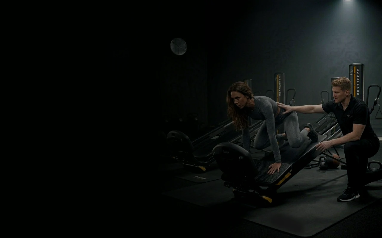 Core strength and stability class at TSquared Vancouver on the Gravity Training System