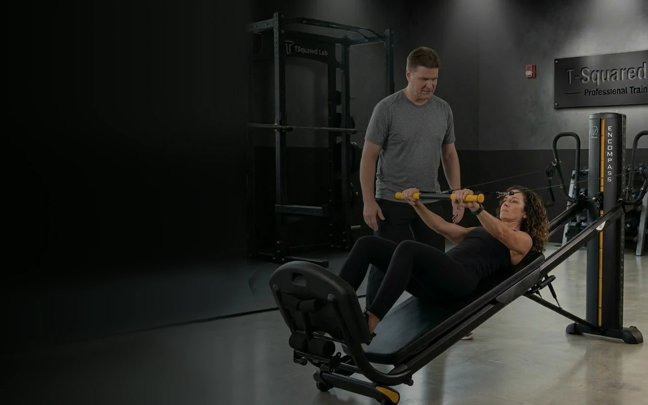 Personal strength training at TSquared Personal Training in downtown Vancouver