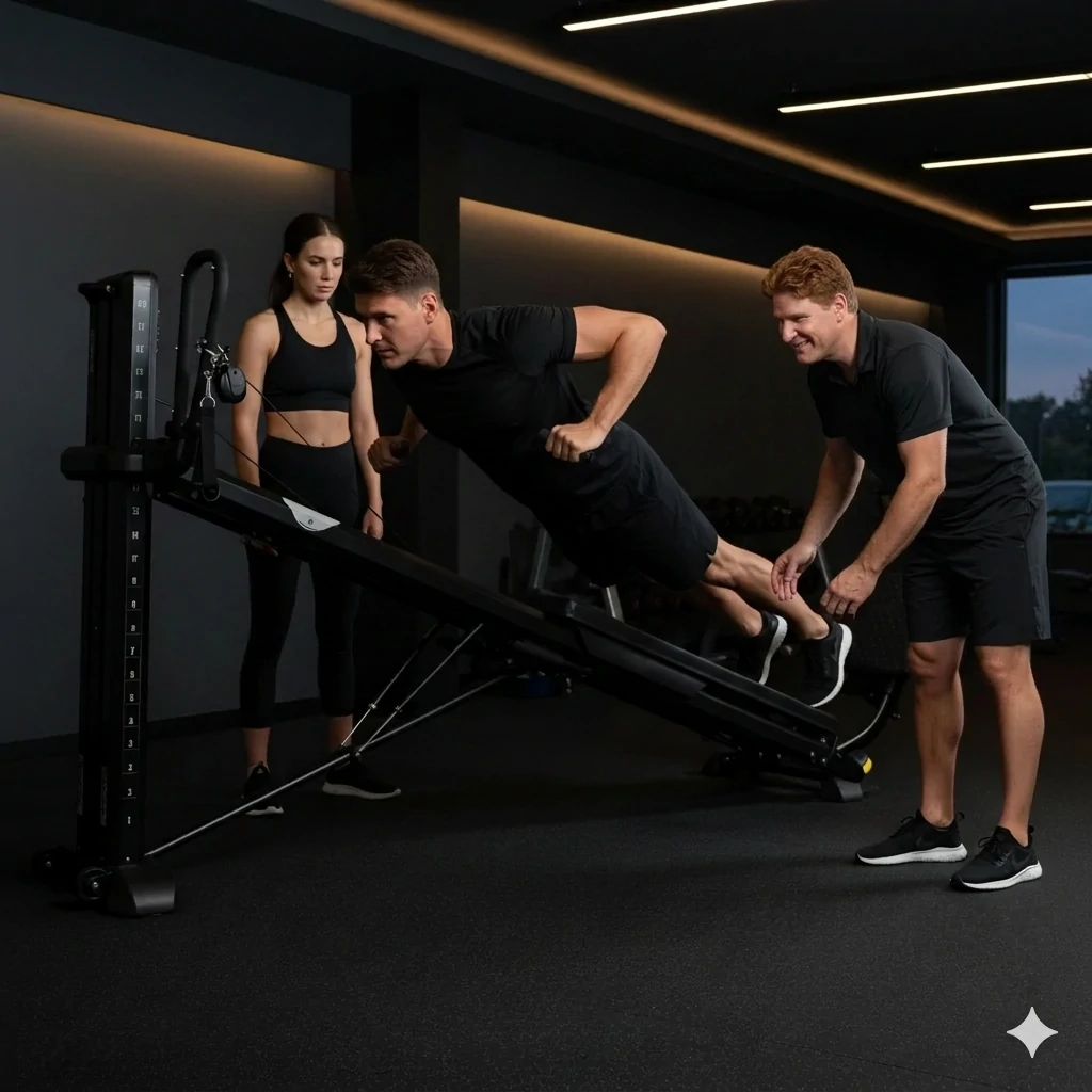Troy Tyrell applying clinical expertise during a personal training session in Vancouver