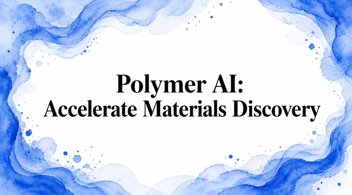Polymer AI: Accelerate Materials Discovery