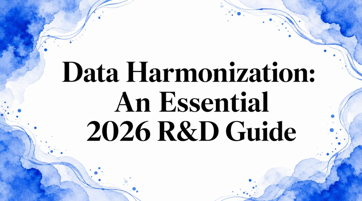 Data Harmonization: An Essential 2026 R&D Guide
