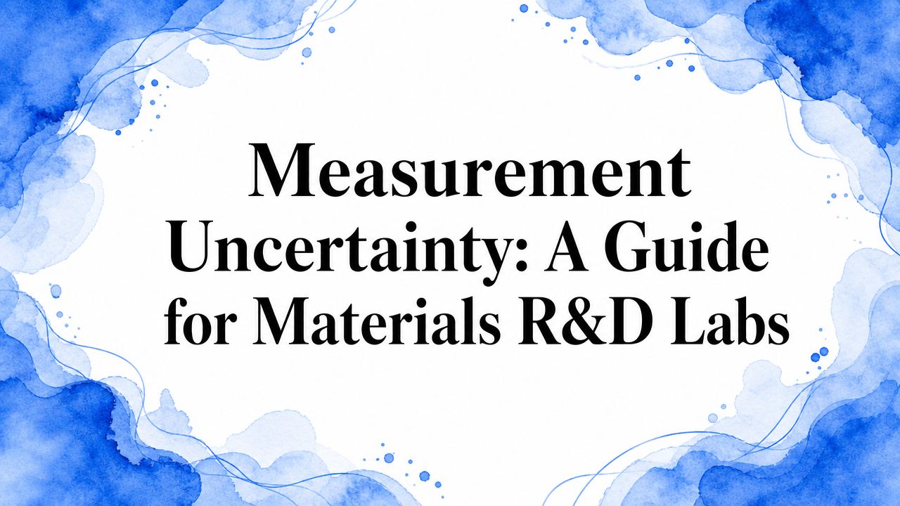 Measurement Uncertainty: A Guide for Materials R&D Labs