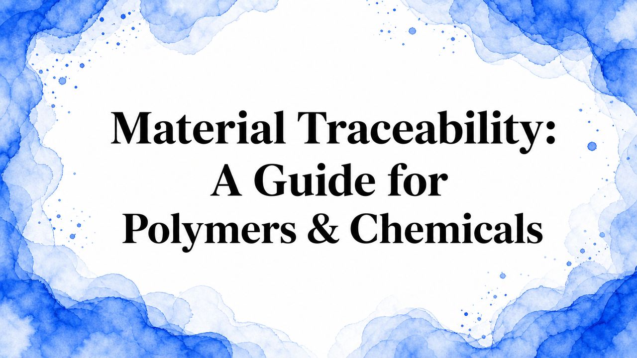 Material Traceability: A Guide for Polymers & Chemicals