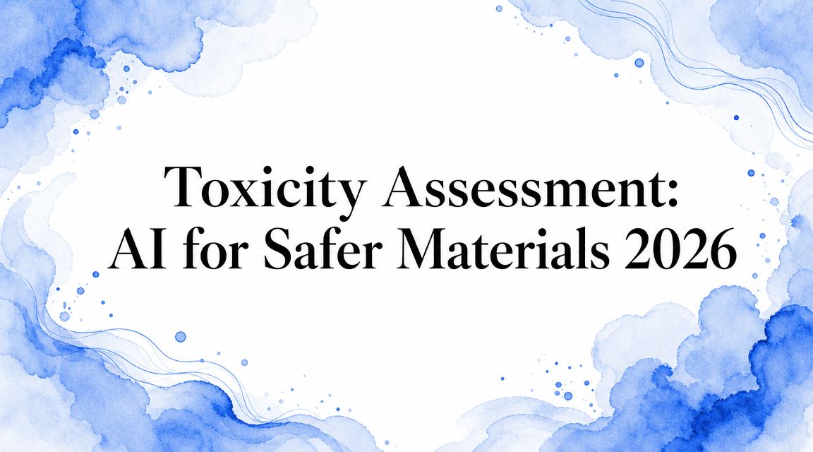 Toxicity Assessment: AI for Safer Materials 2026
