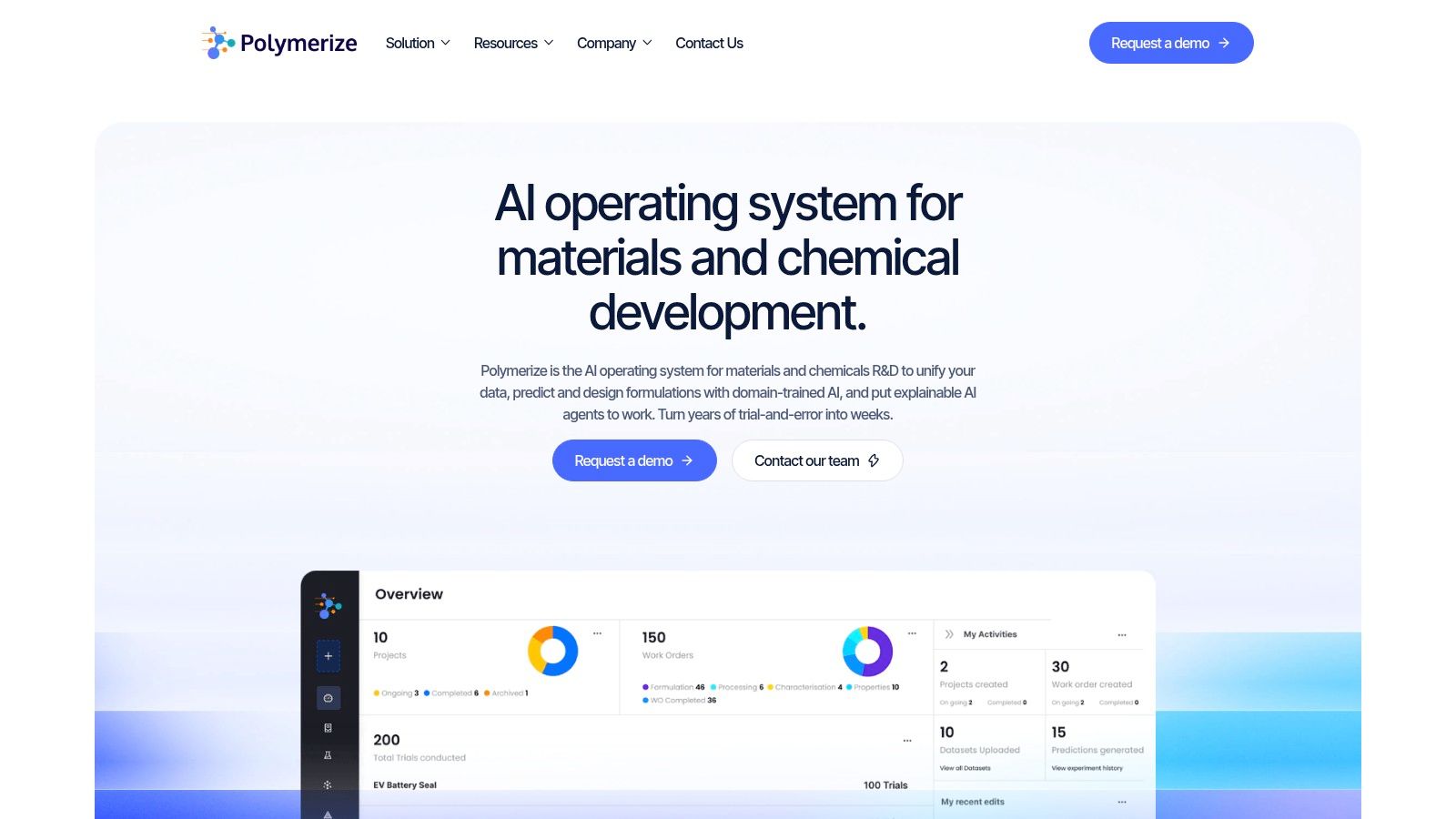 Screenshot from https://polymerize.io