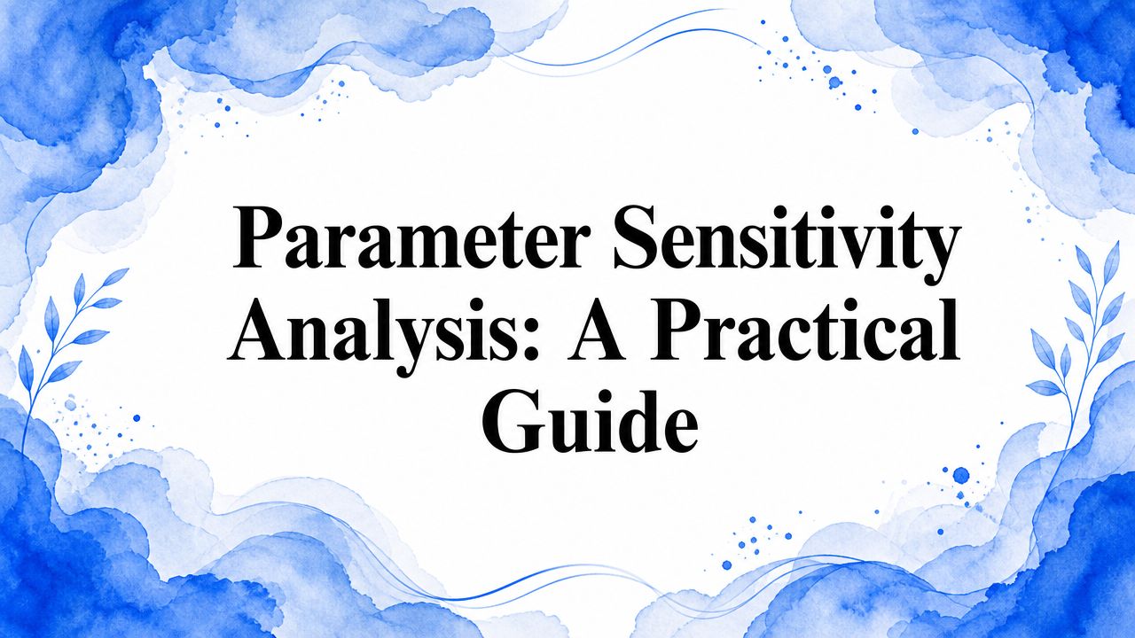 Parameter Sensitivity Analysis: A Practical Guide