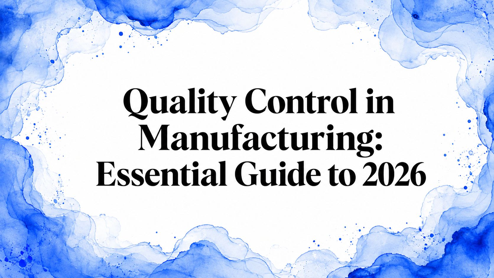 Quality Control in Manufacturing: Essential Guide to 2026