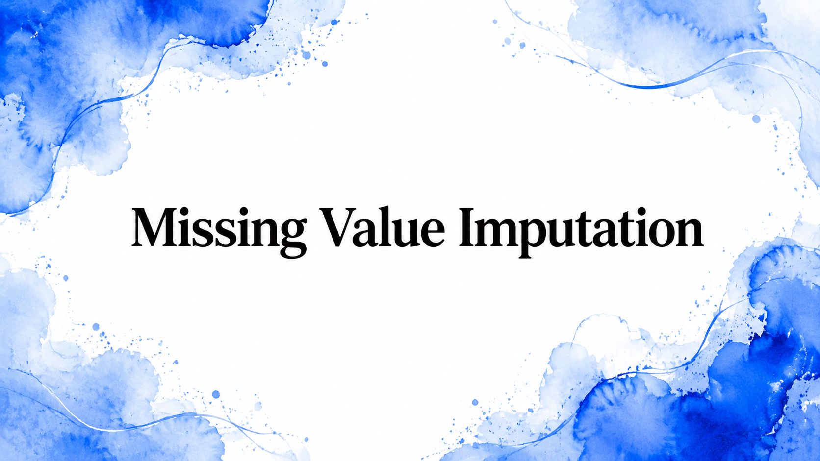 Missing Value Imputation