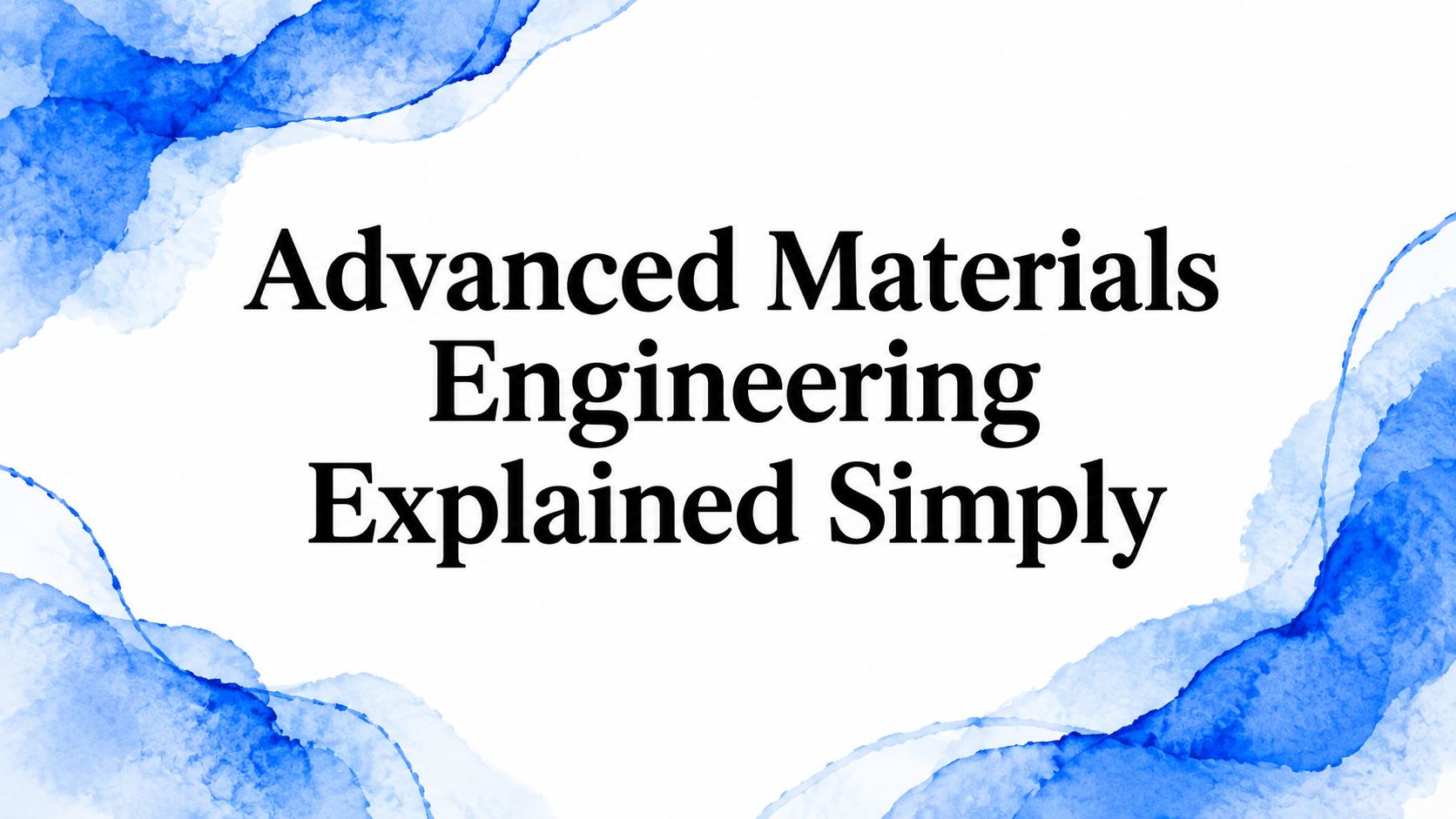Advanced Materials Engineering Explained Simply