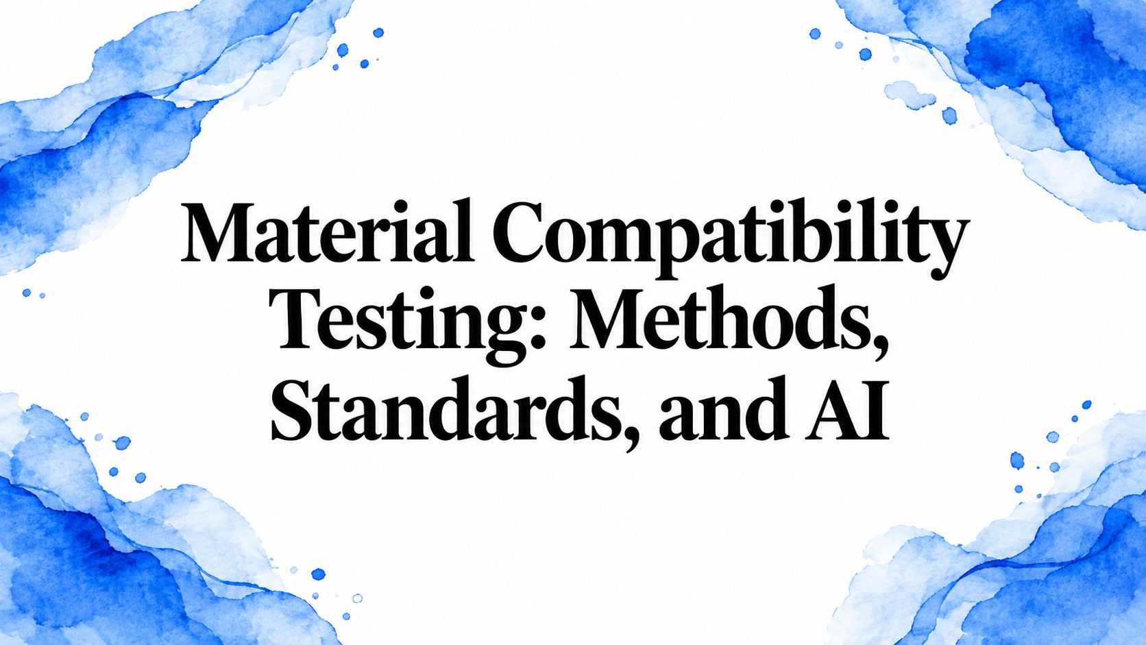 Material Compatibility Testing: Methods, Standards, and AI
