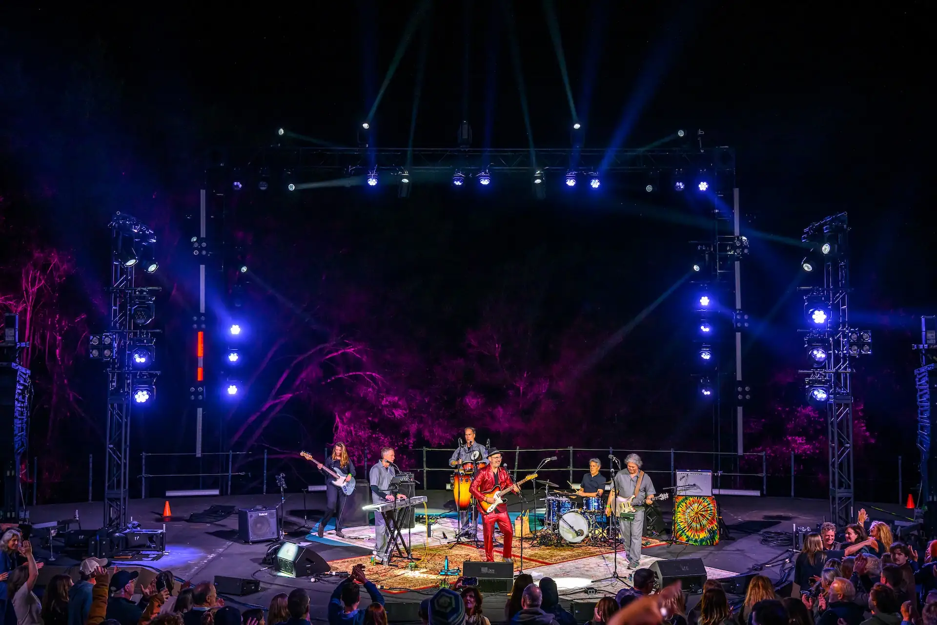 Siesta Valley Bowl stage at night