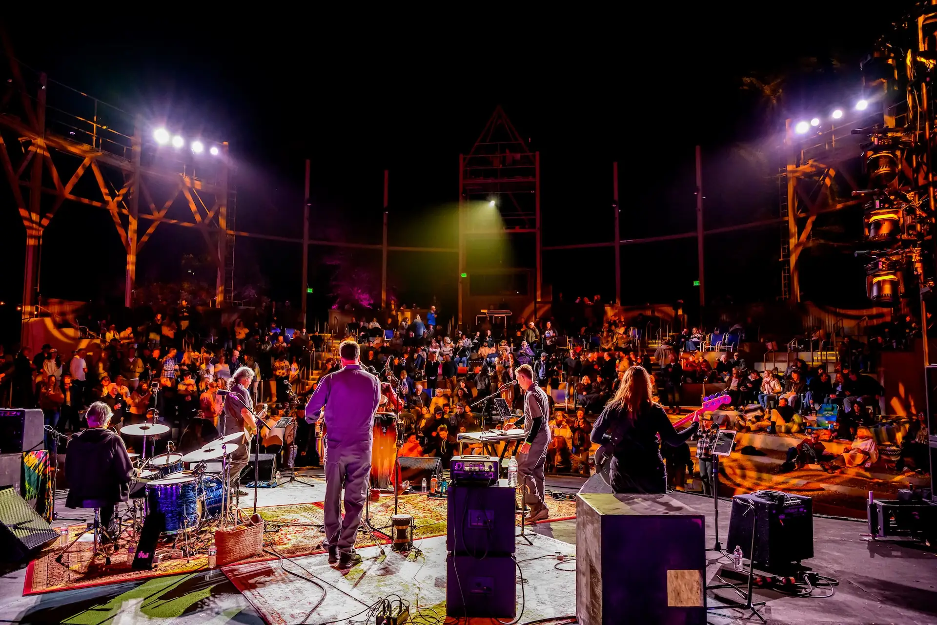Siesta Valley Bowl stage at night