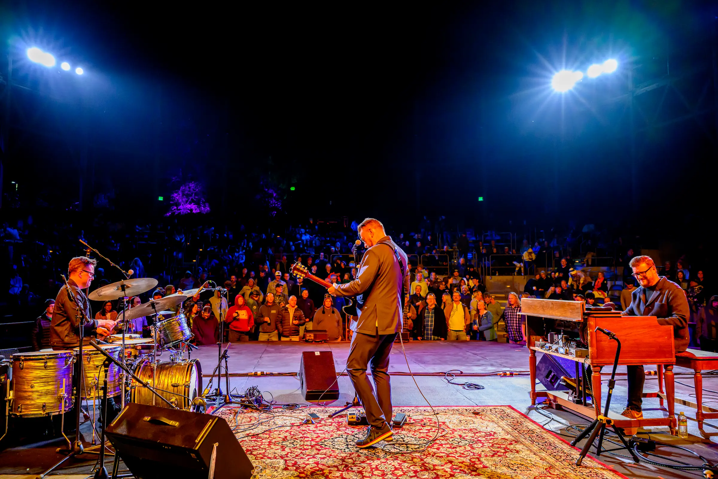 Siesta Valley Bowl stage at night