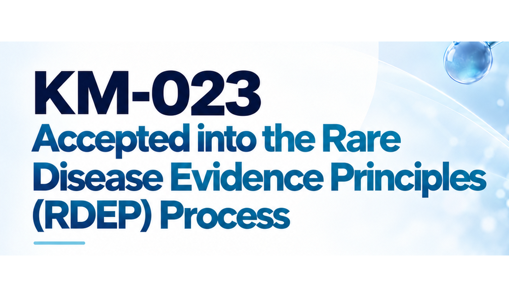 Orvida's Oral Therapy for Olmsted Syndrome Accepted by FDA to Rare Disease Evidence Principles (RDEP) Process