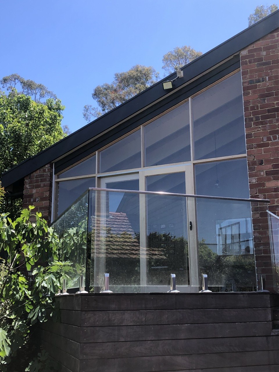 Angled window installation Melbourne