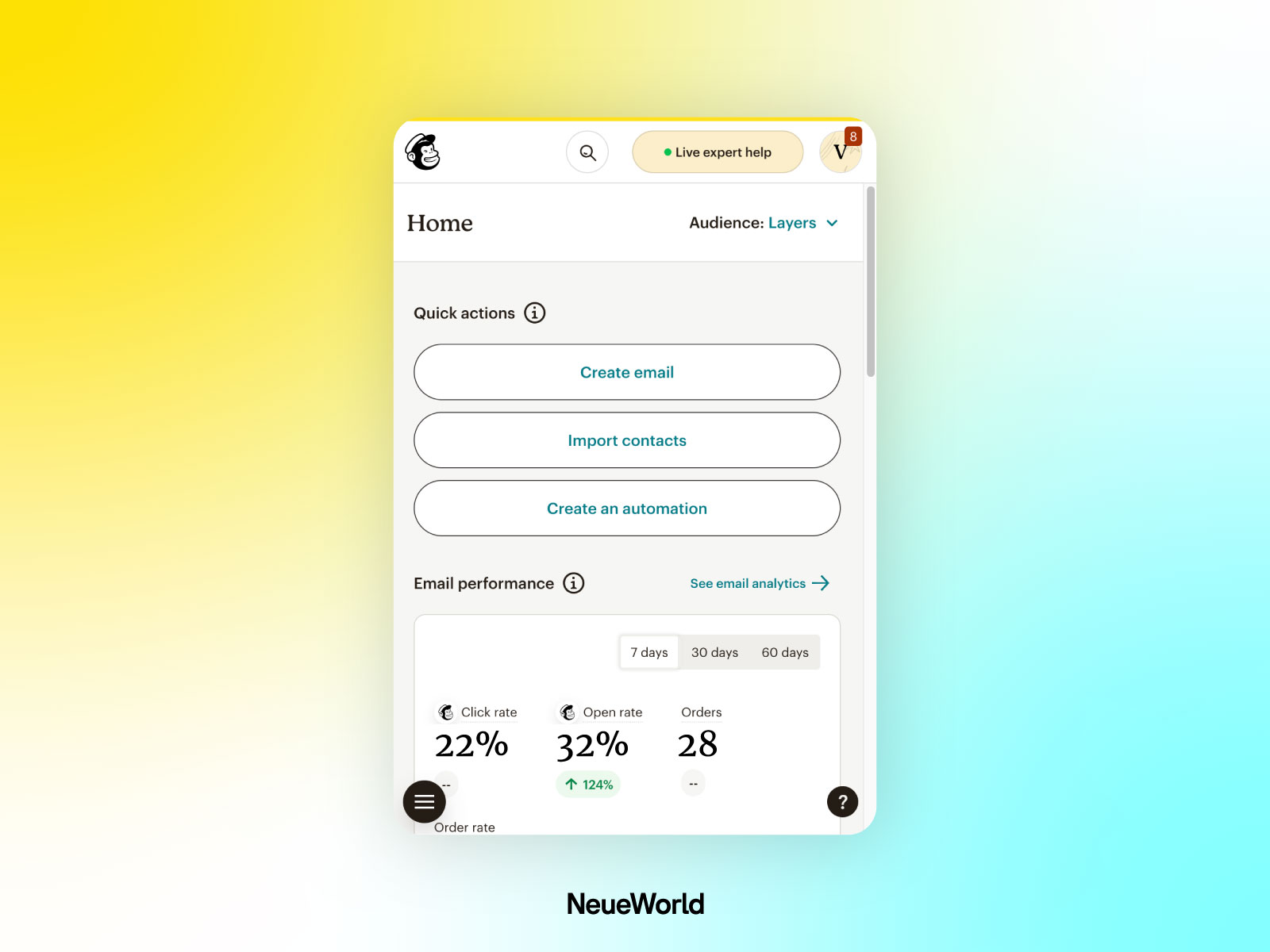 mailchimp easy emailer newsletter for audiences