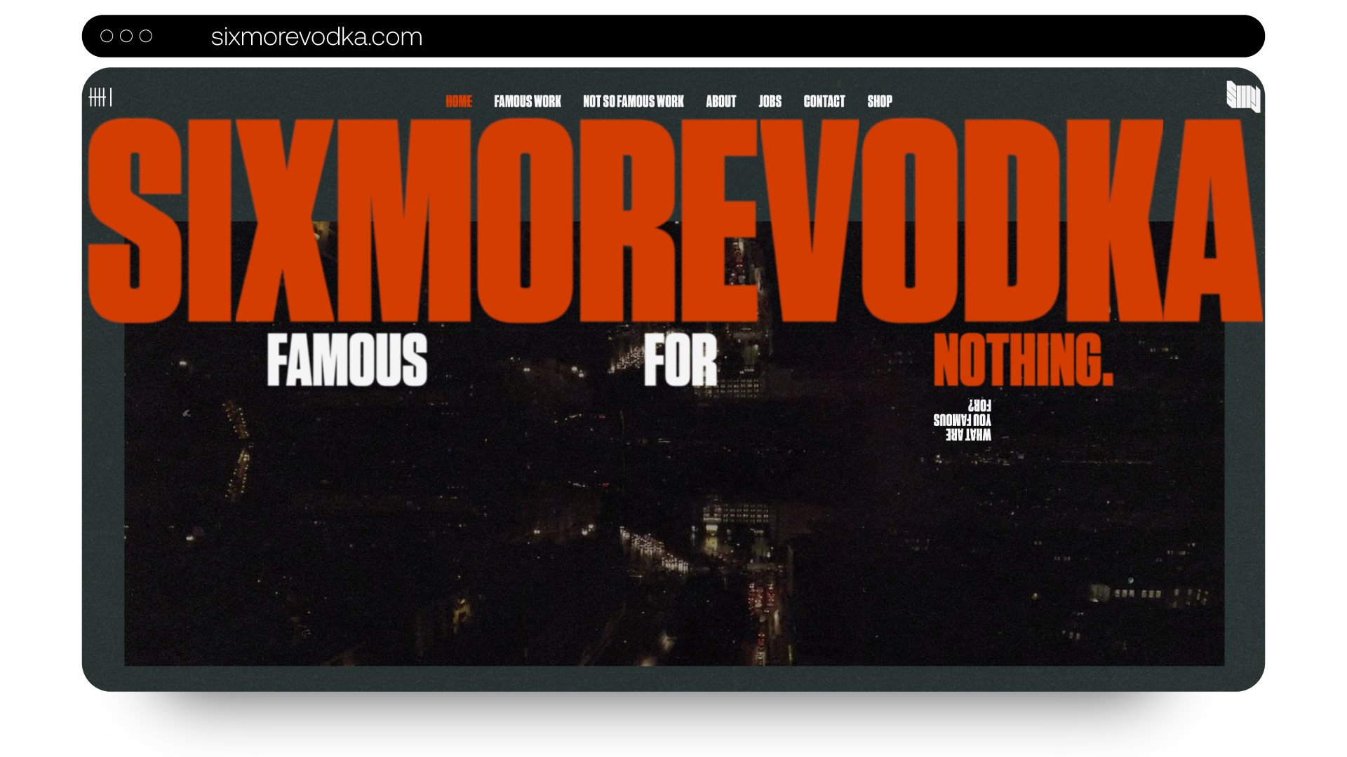six more vodka design website