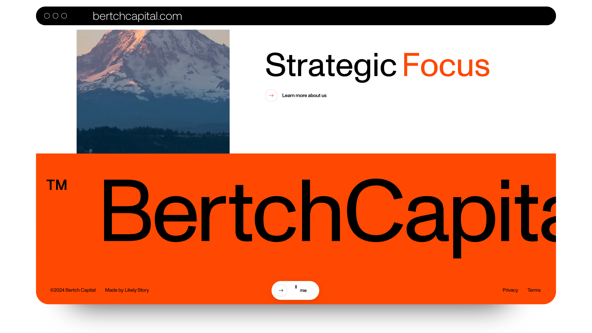 orange and black design bertch capital