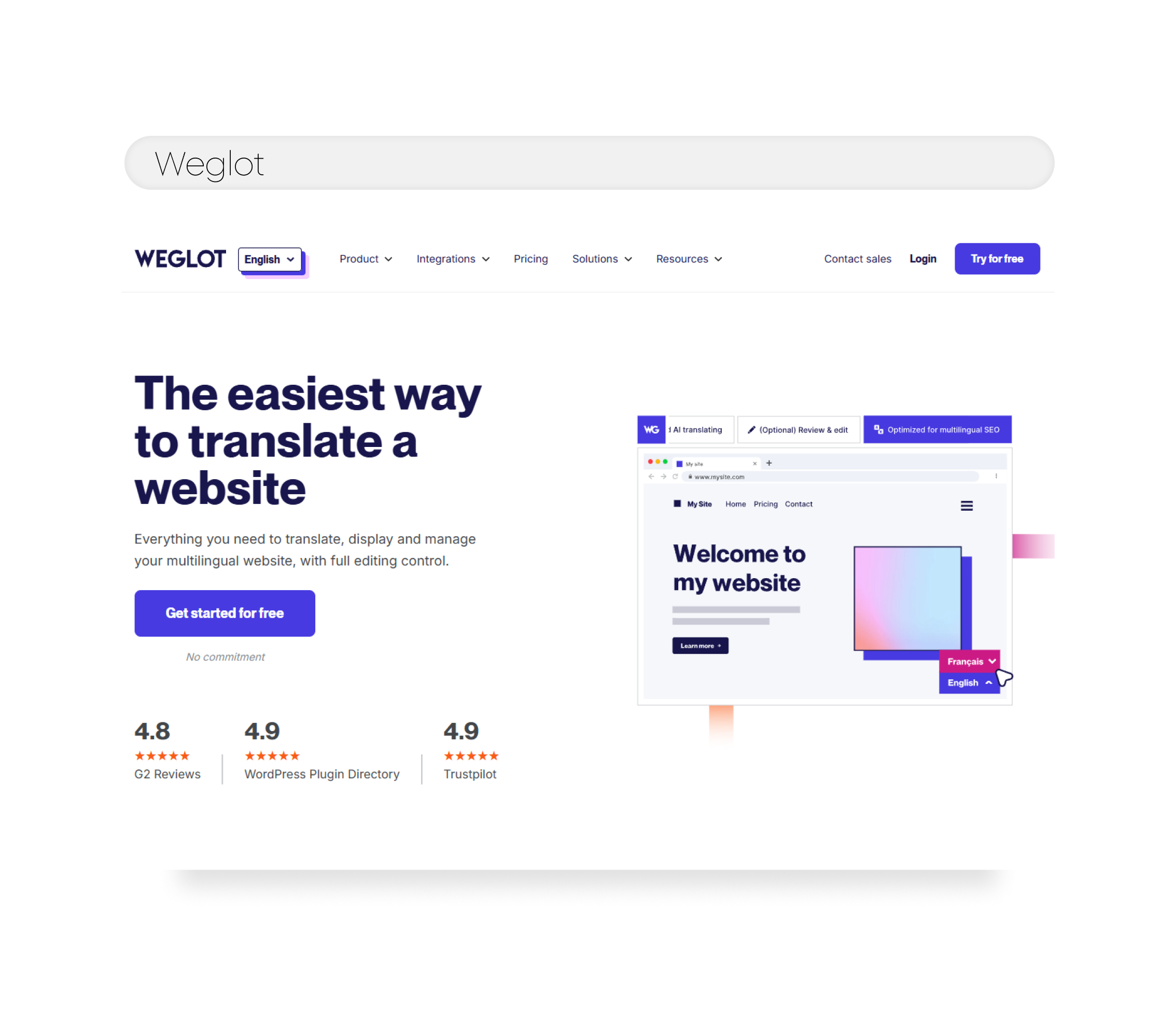 weglot - translate your website