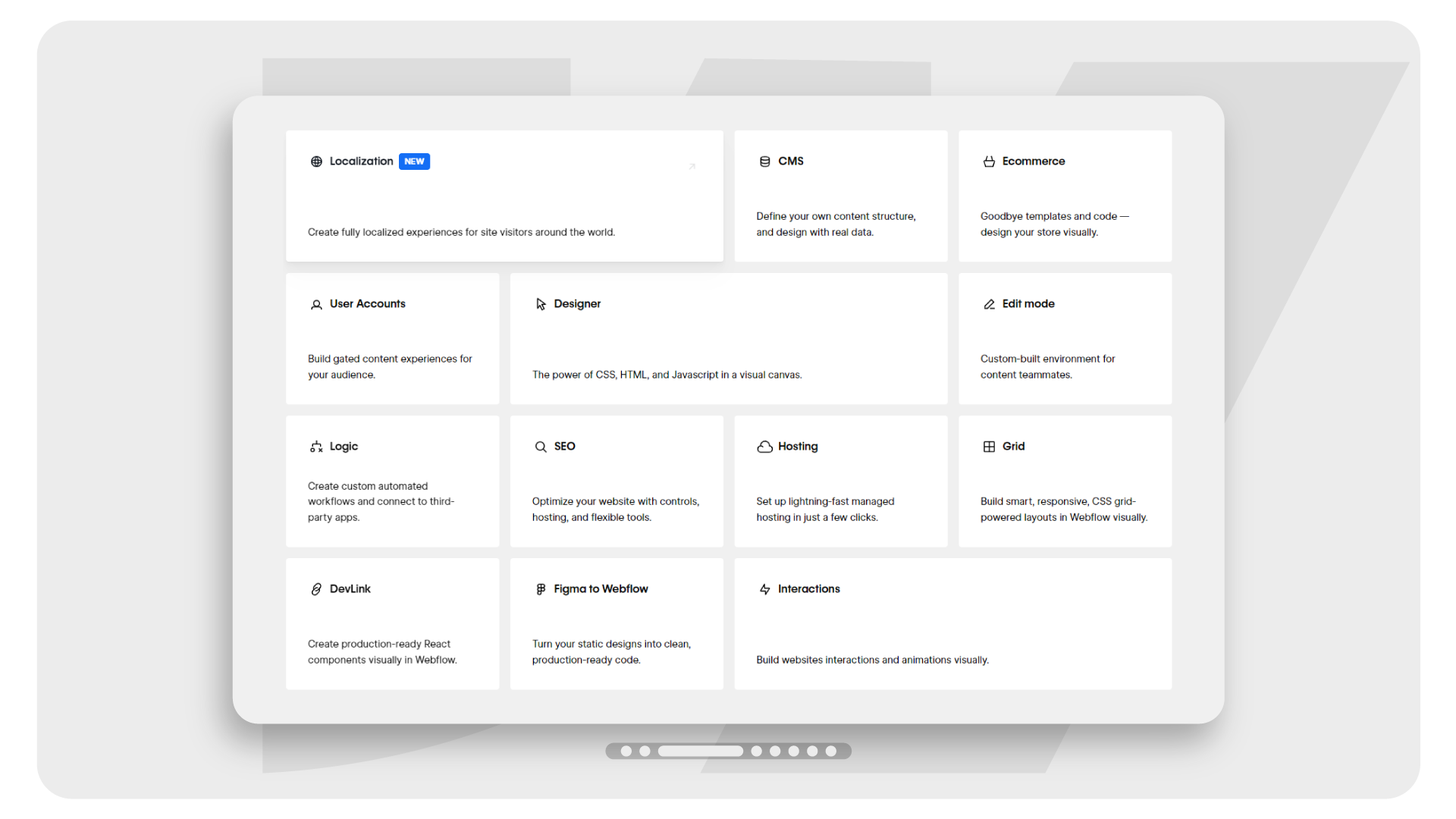 top webflow features
