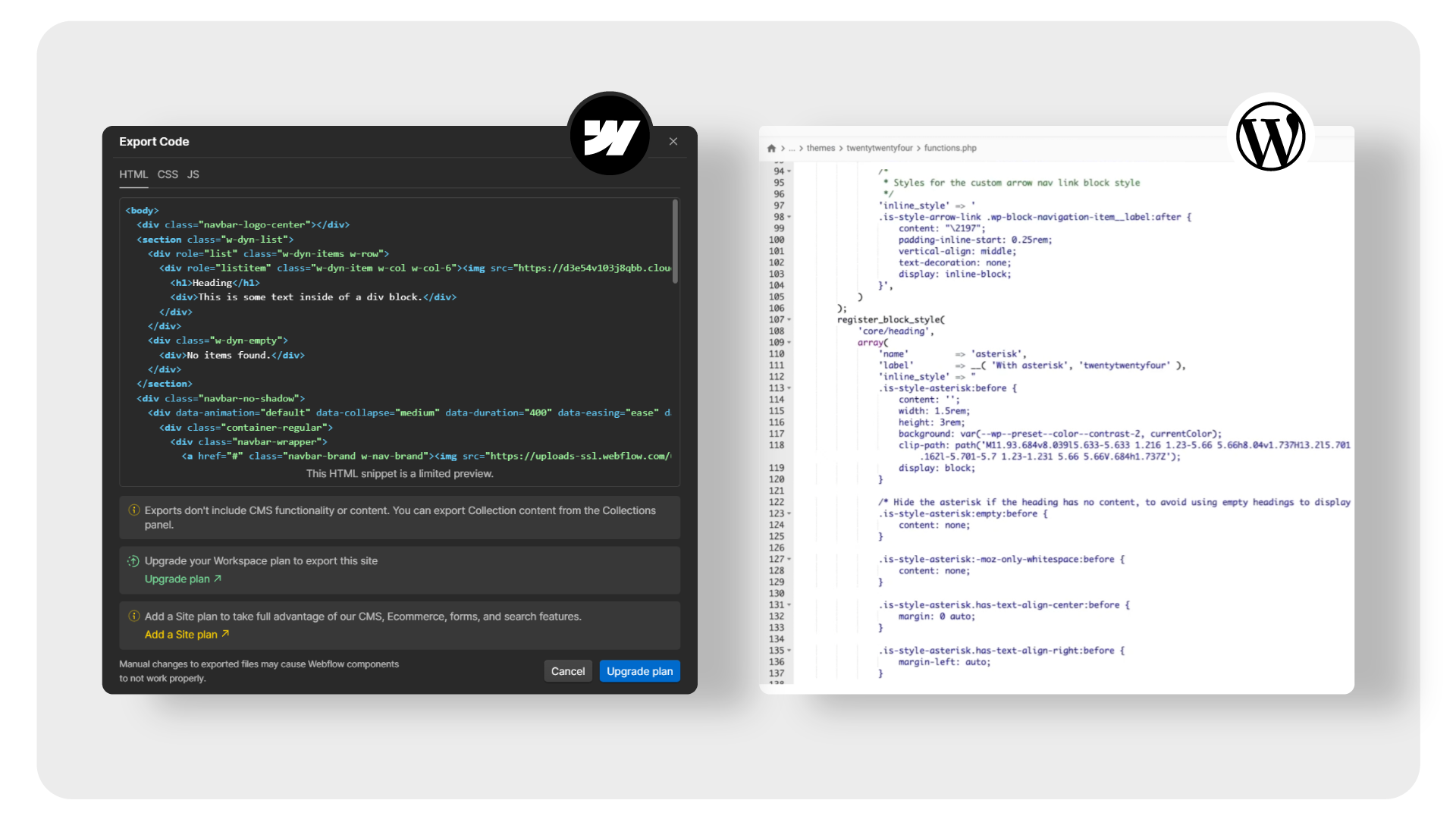 webflow vs wordpress