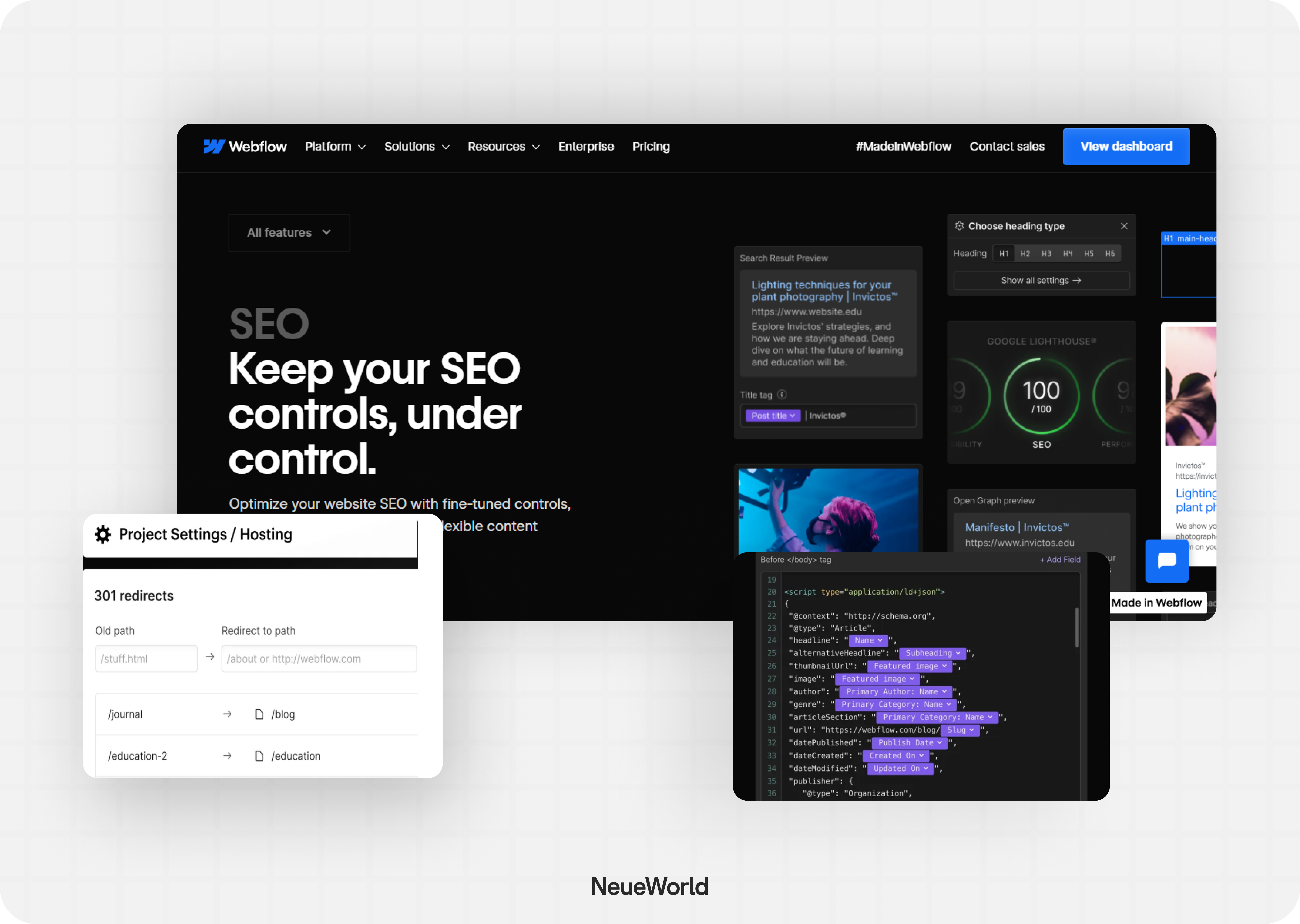 webflow seo