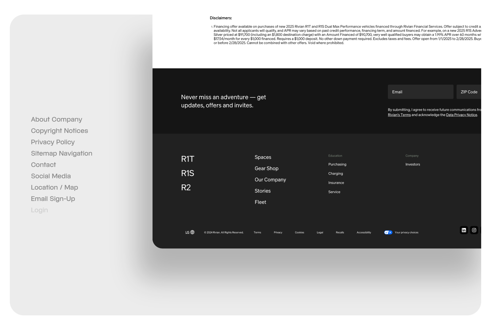 essential footer components