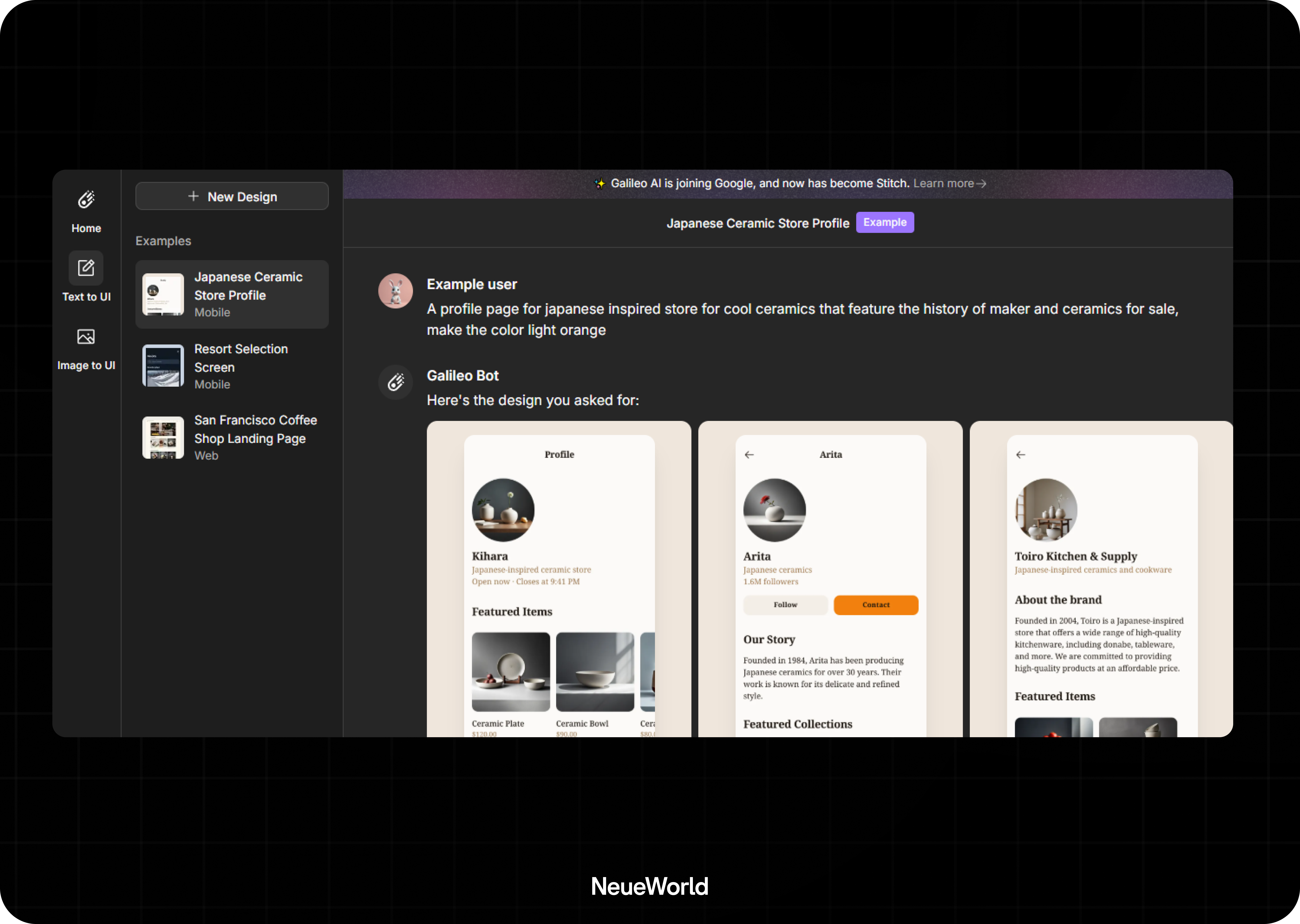 Galileo AI Dashboard