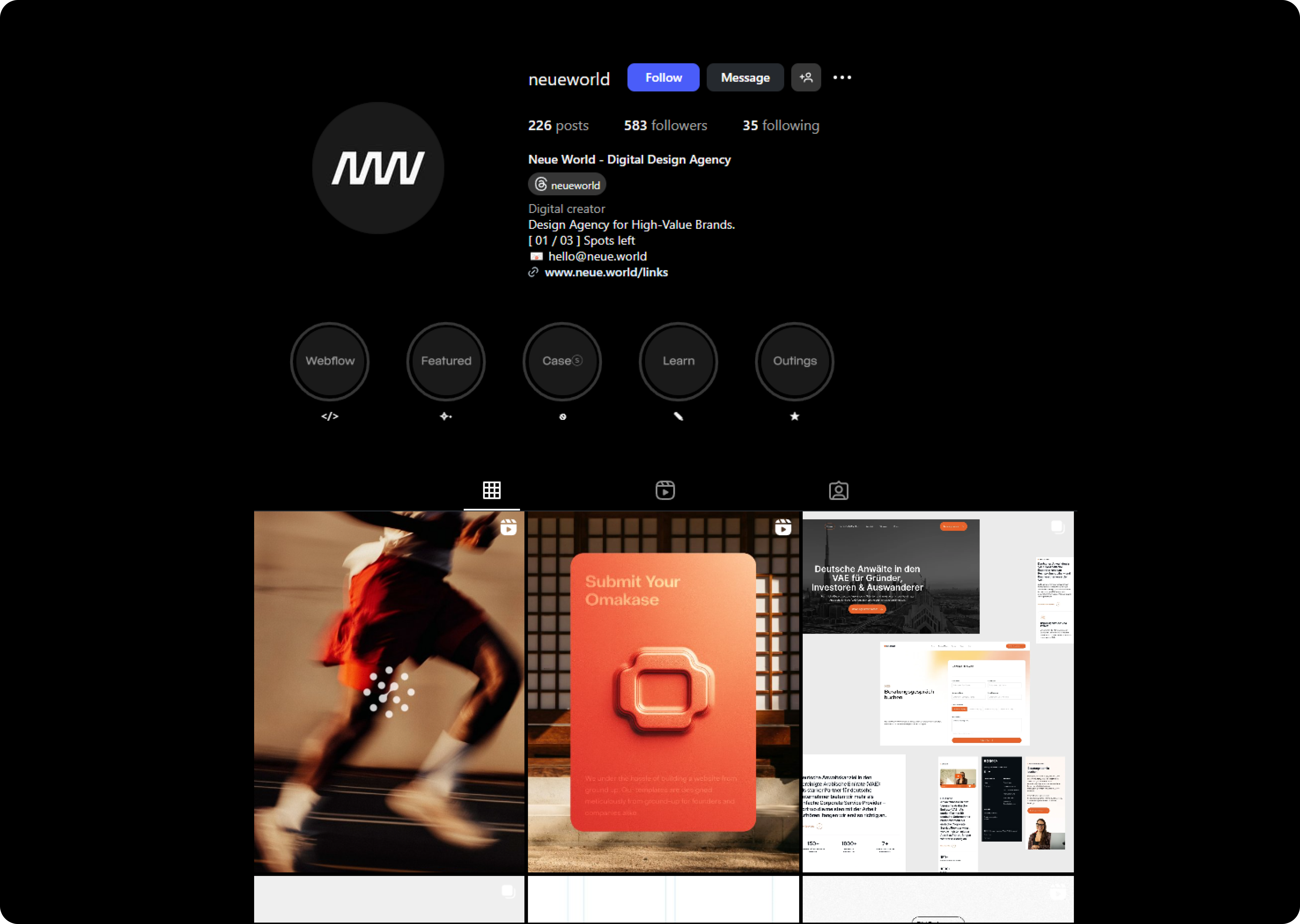 instagram app design