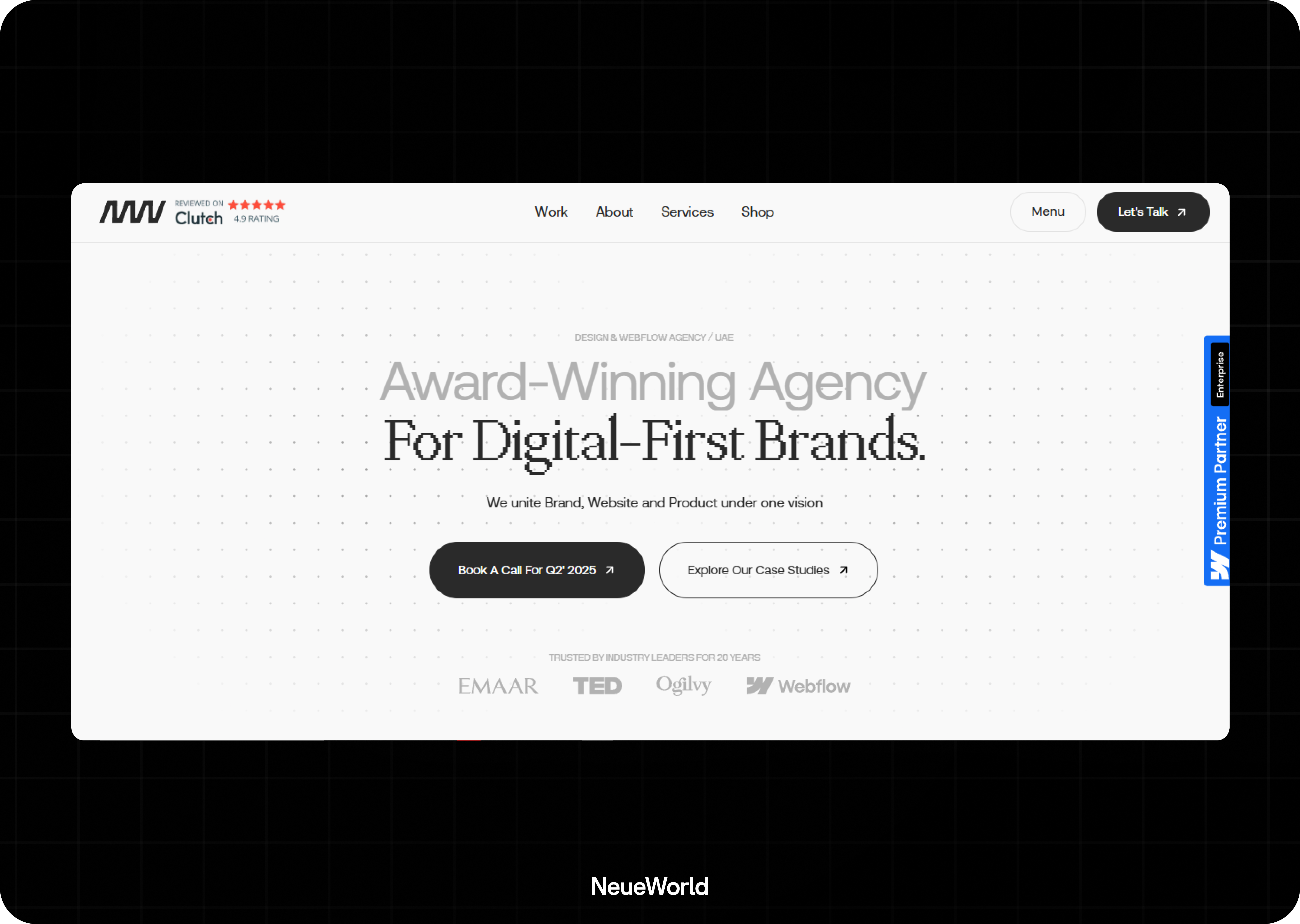 neue world typography