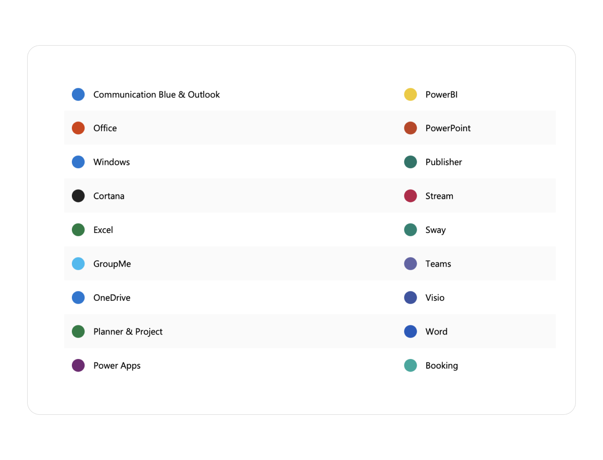 microsoft color system in their design system