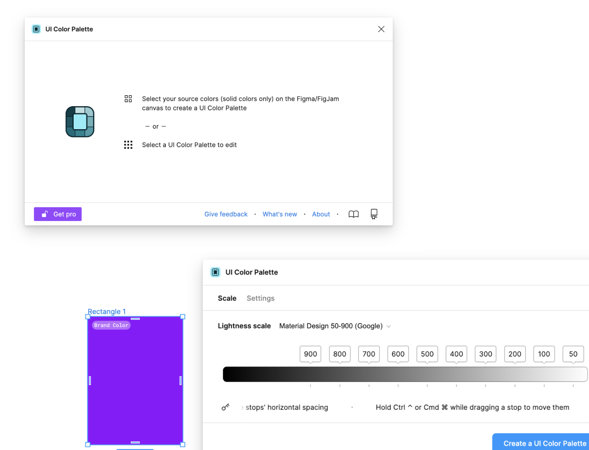 UI Color Palette plugin on Figma for Color Systems
