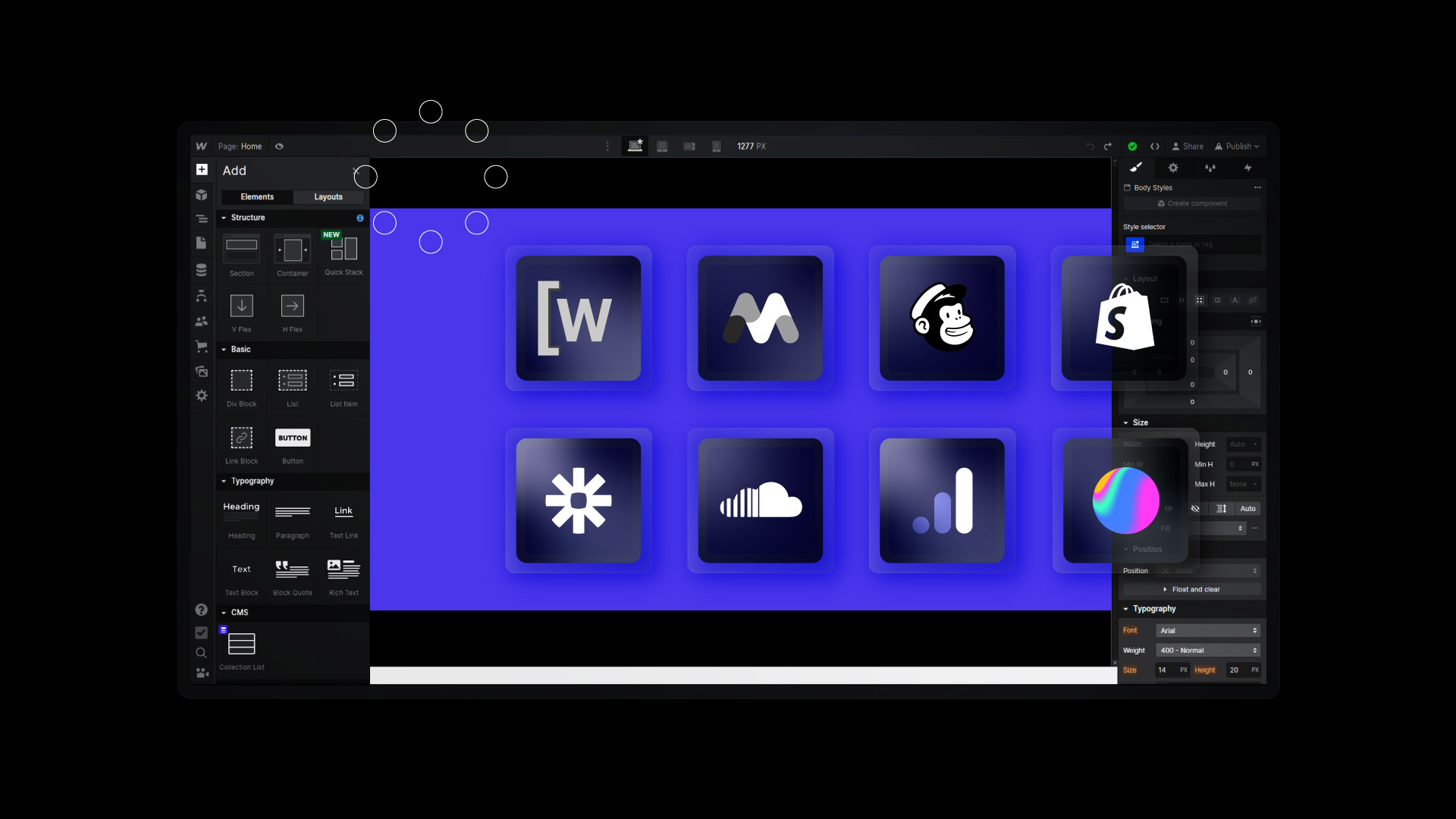 WebFlow automations and integrations