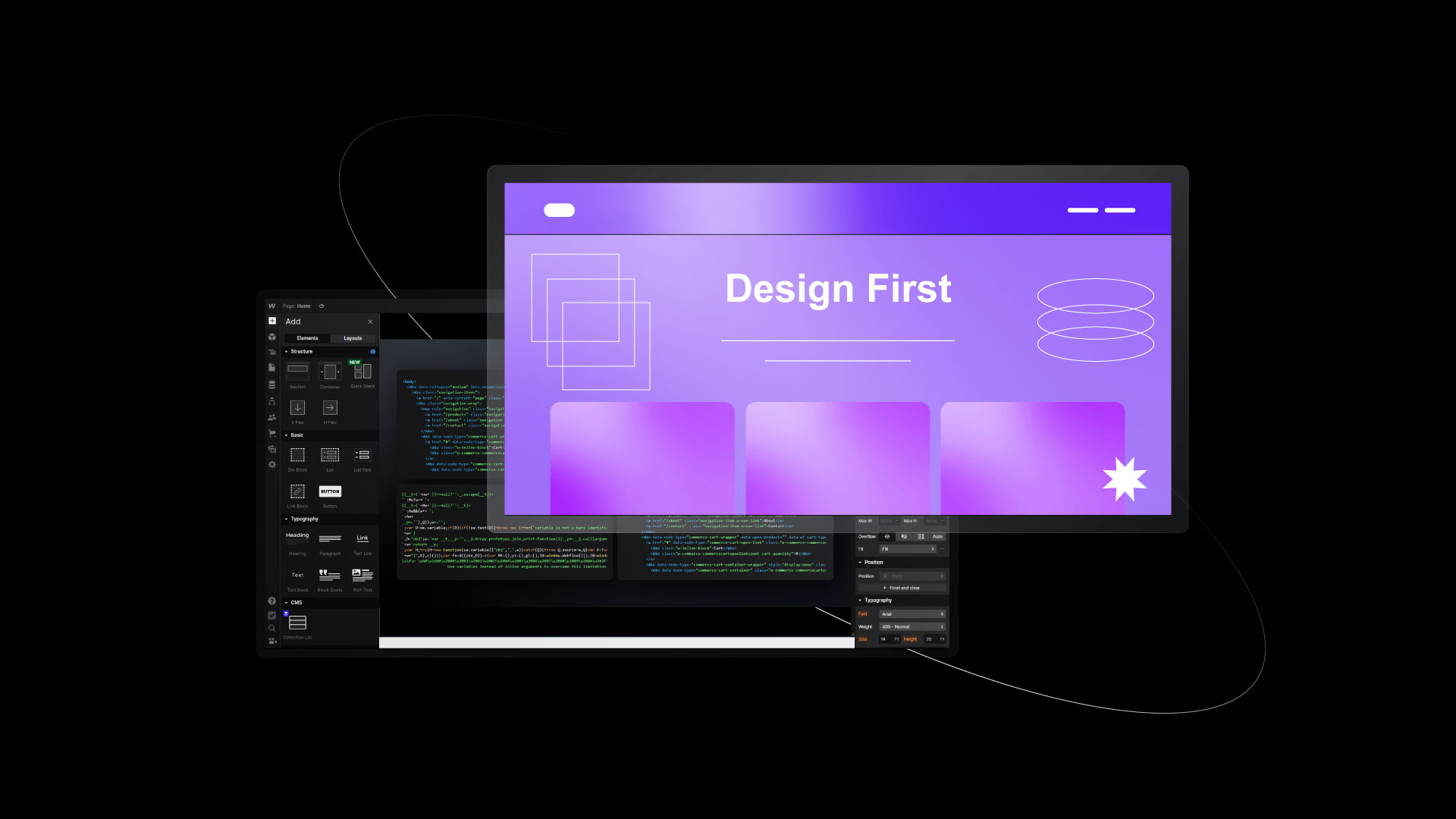 WebFlow coding and design